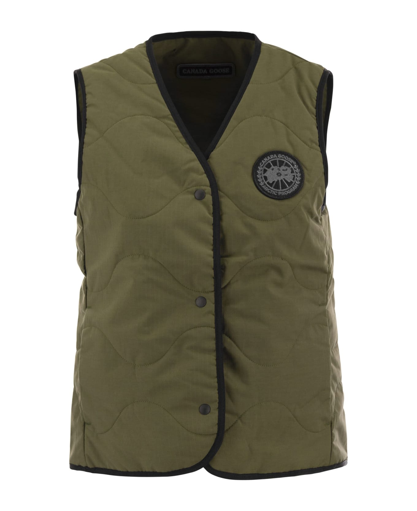 Canada Goose Annex Liner - Vest With Black Badge - Military Green ベスト