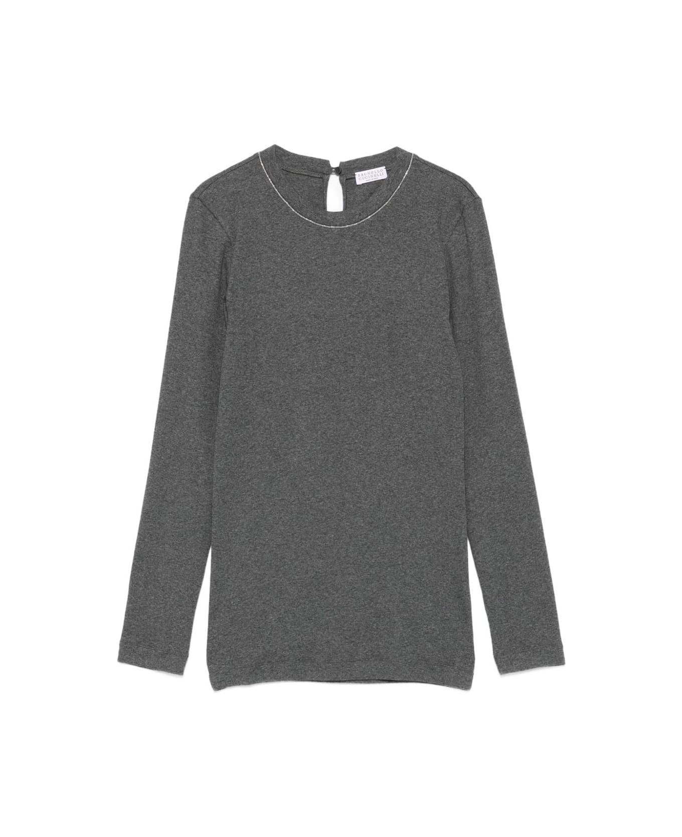 Brunello Cucinelli Cotton Crewneck Sweater - Grey