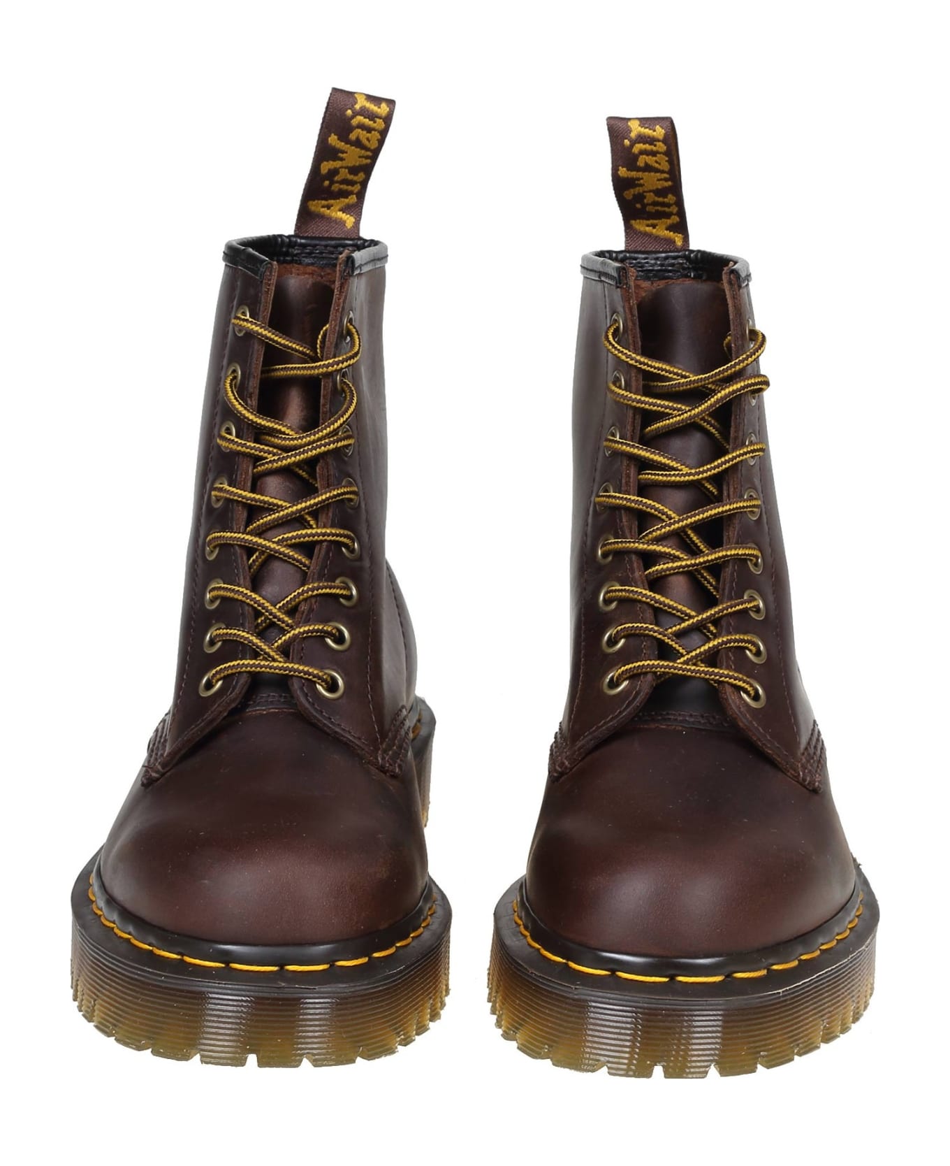 Dr. Martens Dr.martens Boots In Bex Leather Color Dark Brown
