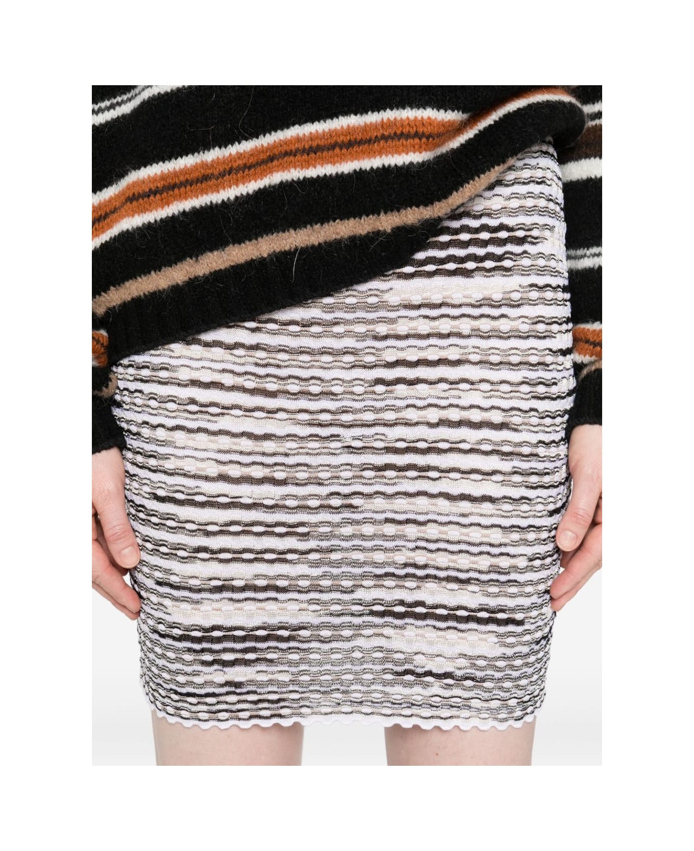 Missoni Wool Blend Skirt - Beige