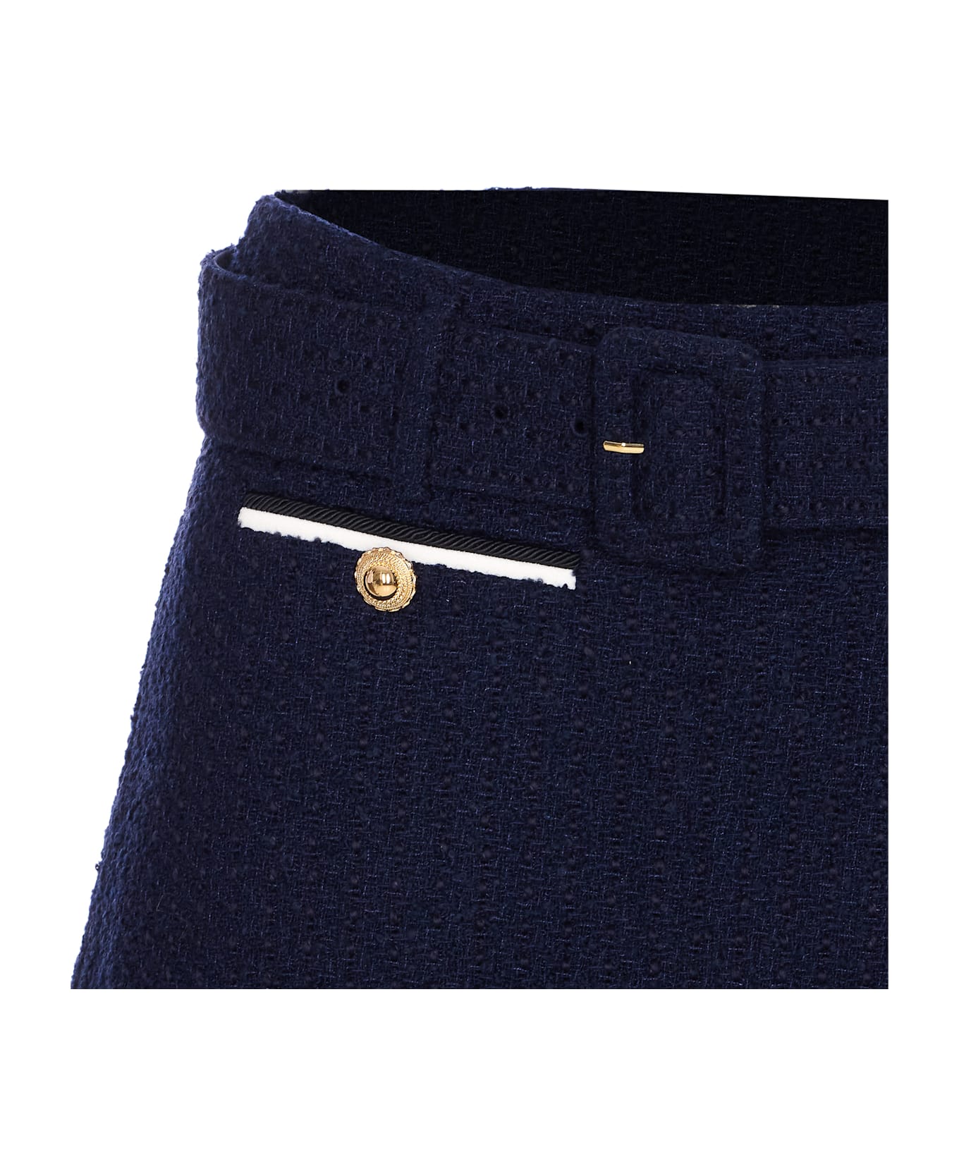 self-portrait Boucle
 Skort - Blue