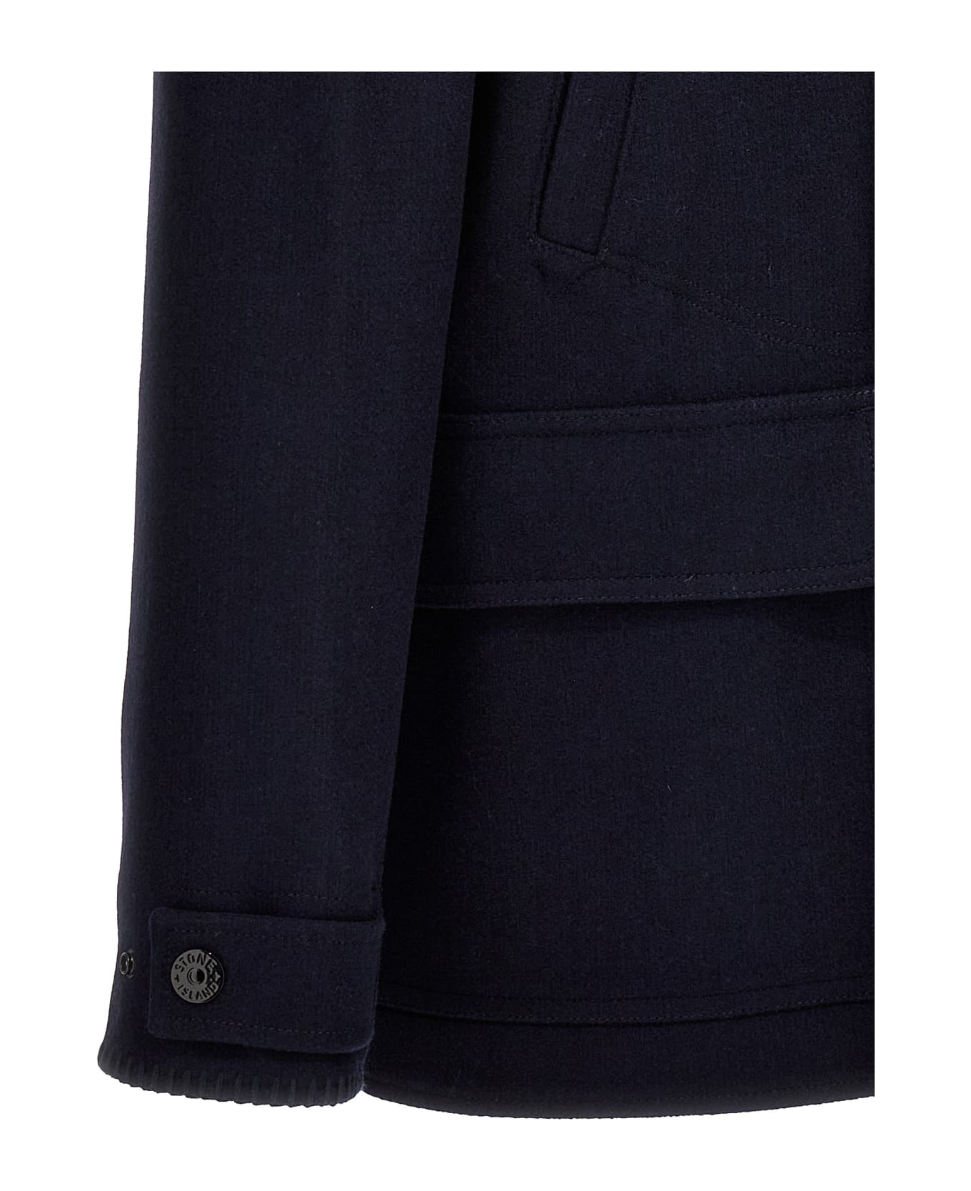 Stone Island Cloth Coat - Blue