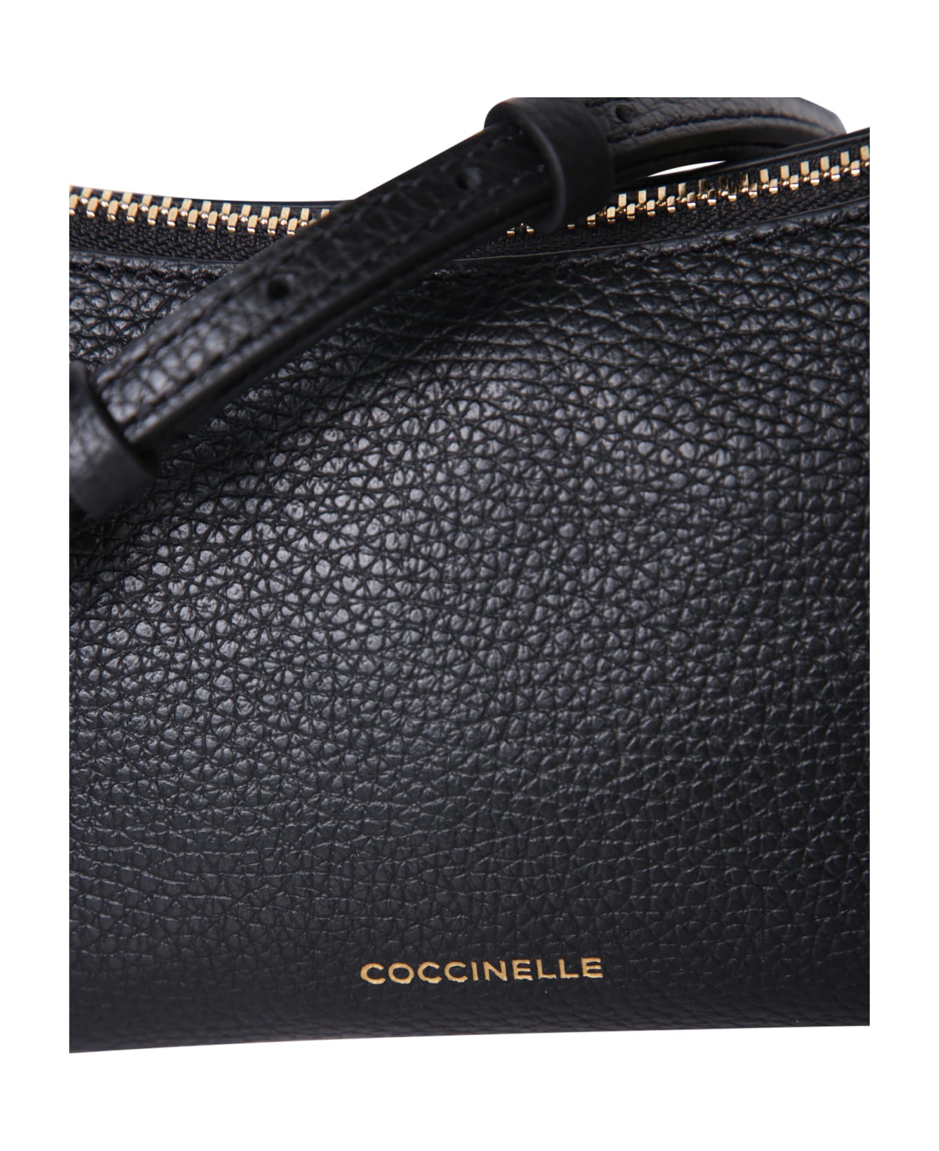 Coccinelle Aura Black Leather Bag - Black ショルダーバッグ