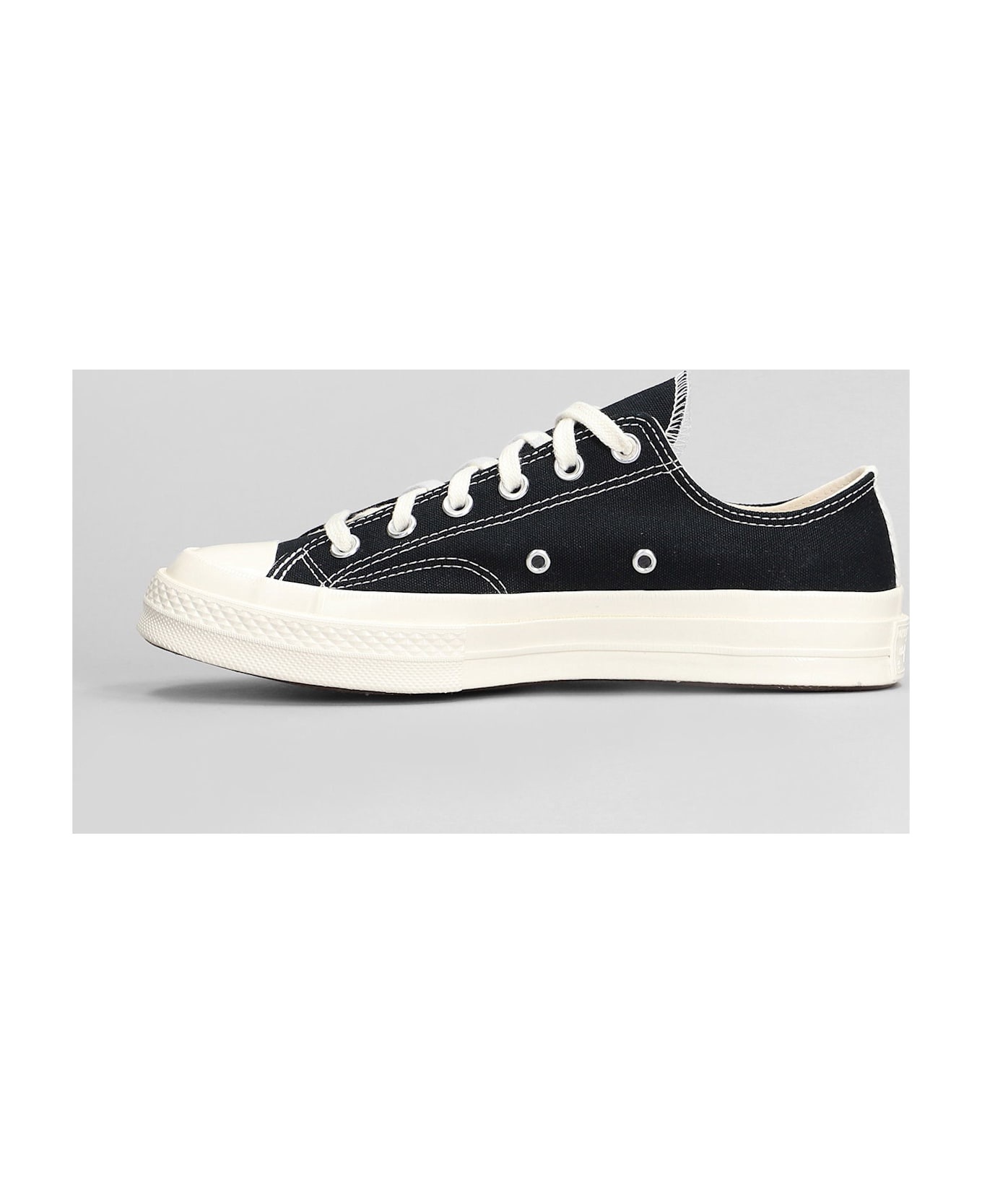 Comme des Garçons Play Chuck 70 Cdg Low Sneakers In Black Cotton - black