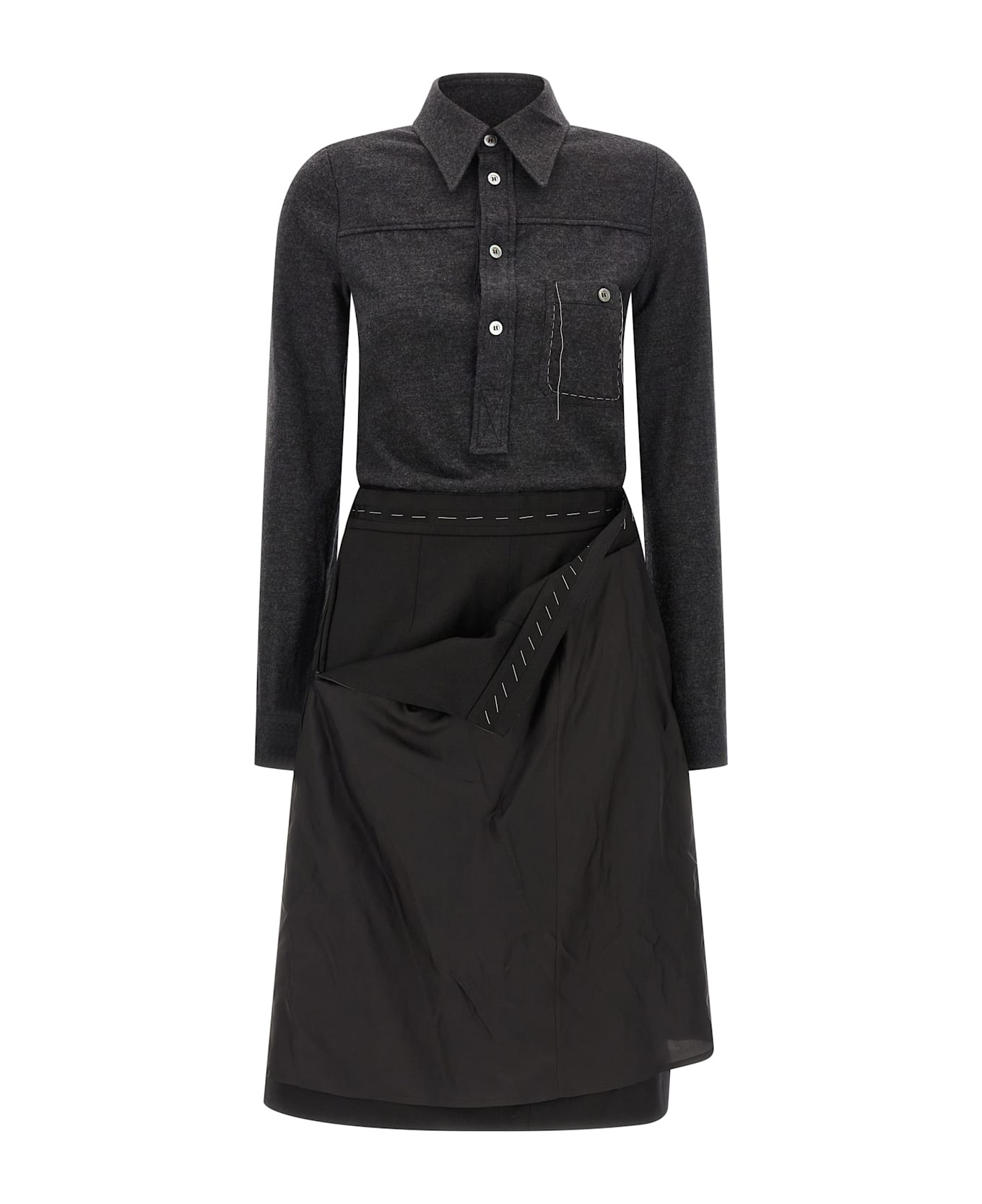 Maison Margiela Shirt Dress - Gray