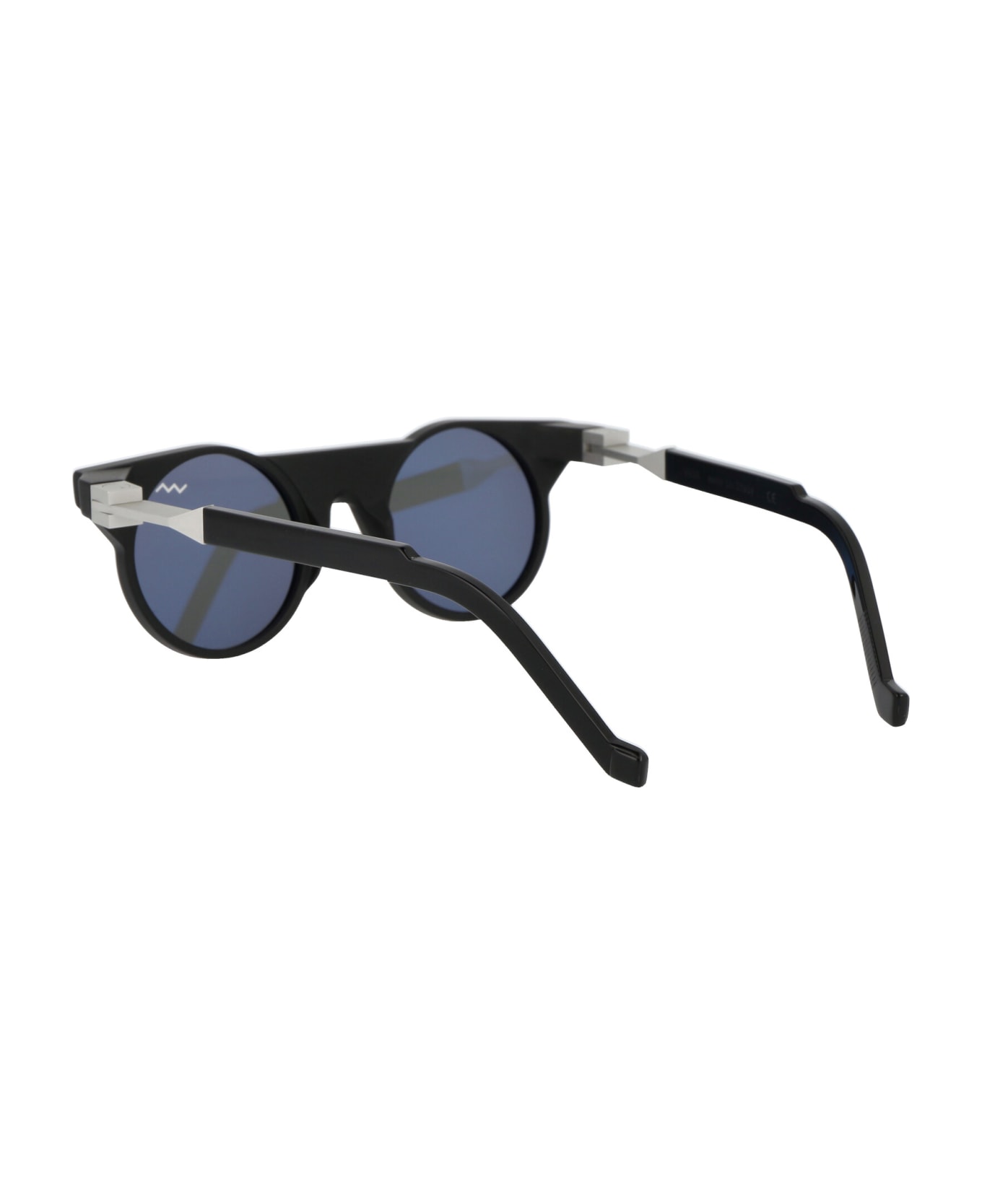 VAVA Bl0013 Sunglasses - BLACK SILVER LEX HINGES BLACK LENSES EURO