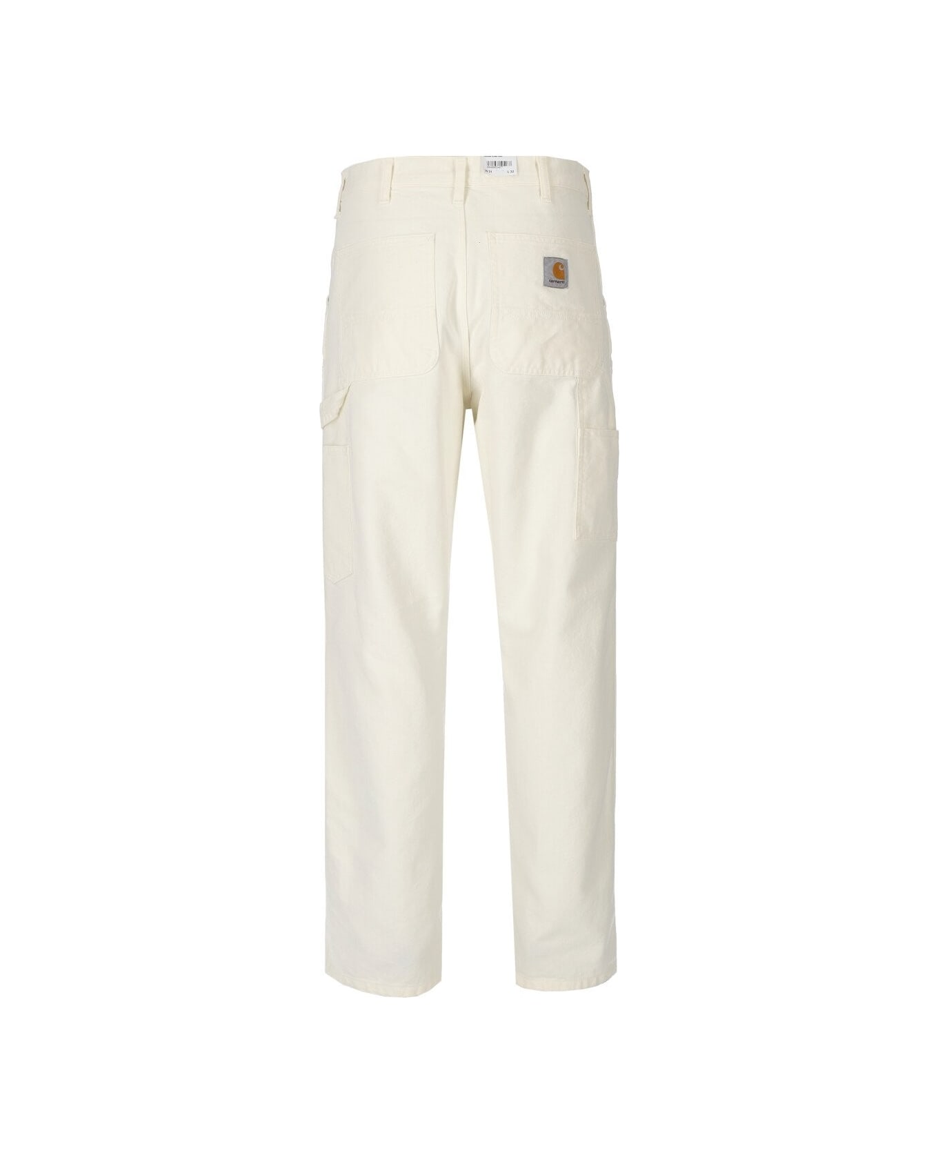 Carhartt Wip Double Knee Cream Trousers - Bianco