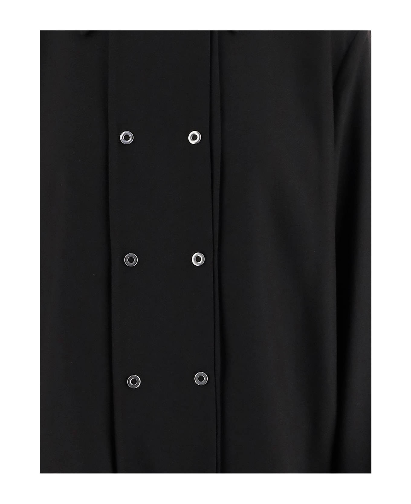 Jil Sander Wool Double-breasted Shirt - Black