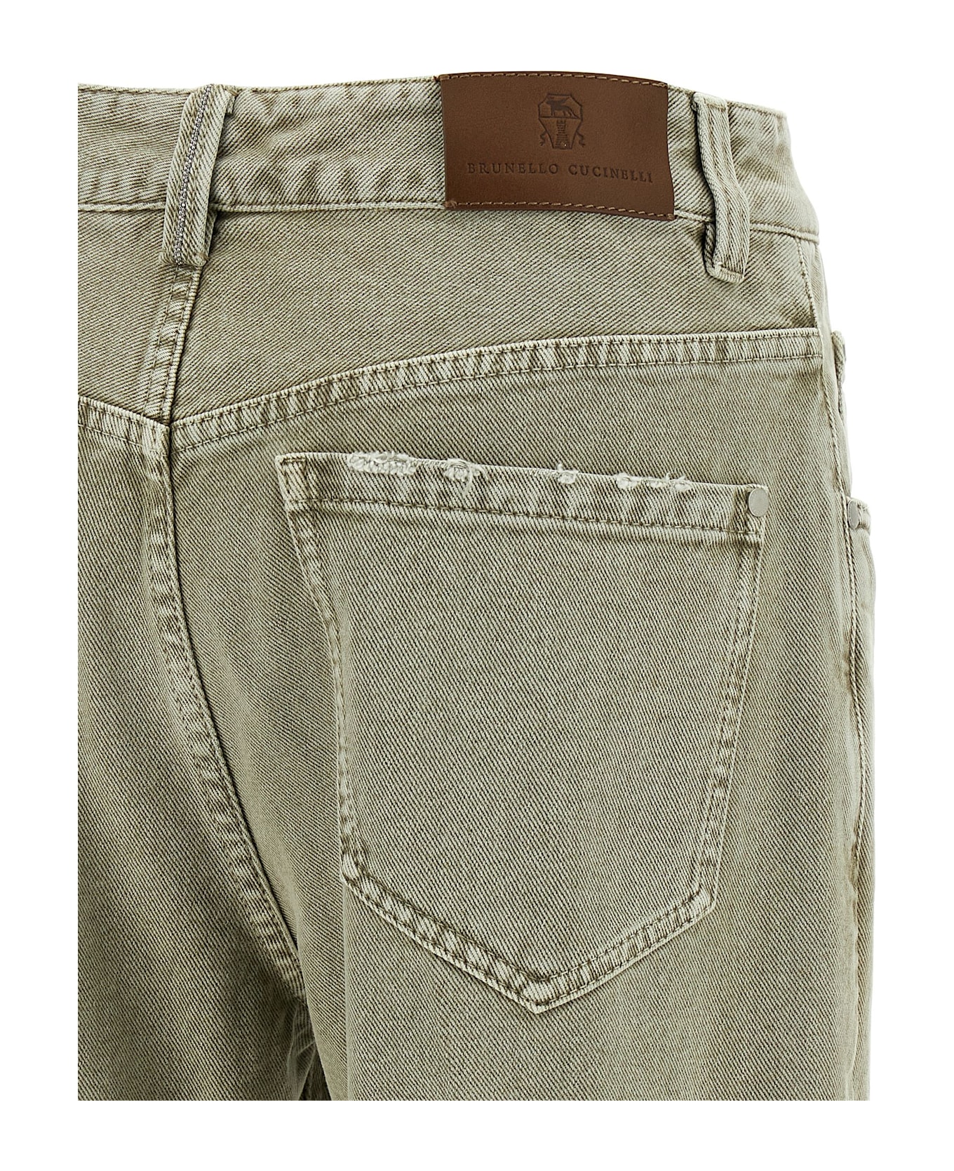 Brunello Cucinelli Wide Leg Jeans - Green
