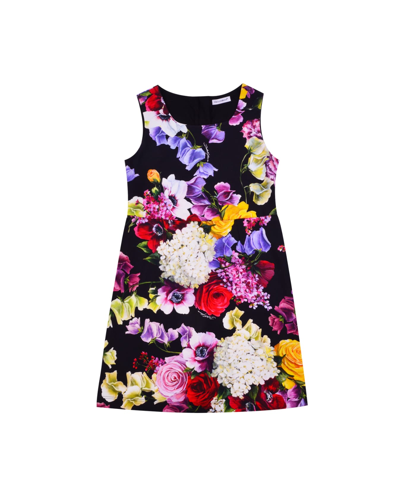 Dolce & Gabbana Flower Print Cotton Dress - Back