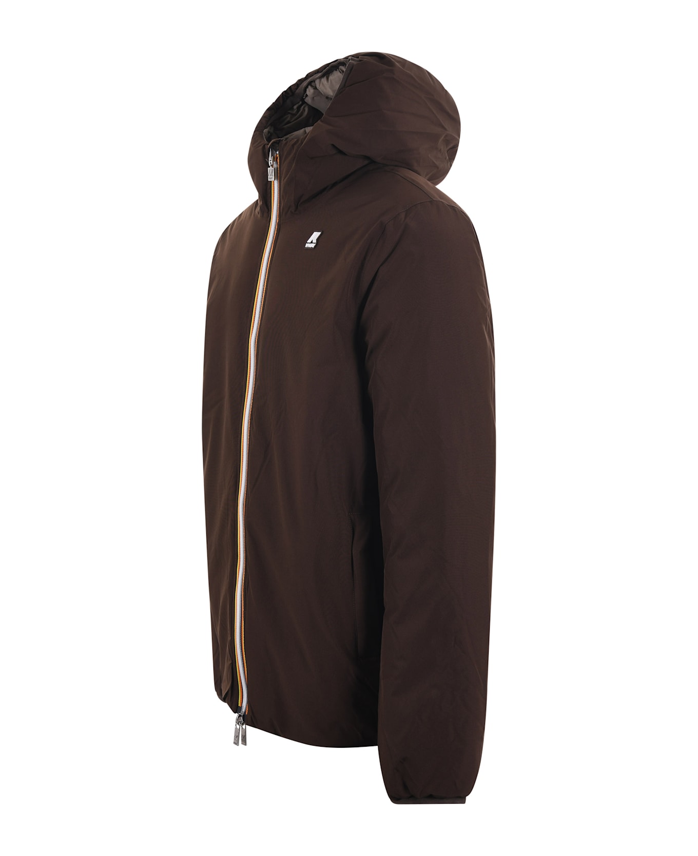 K-Way Reversible K-way Down Jacket - Marrone/Tortora