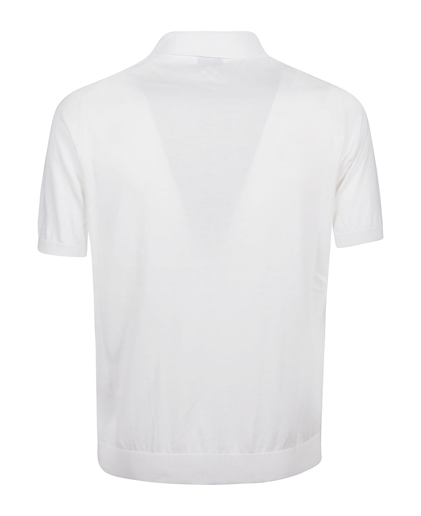 Ballantyne Short Sleeve Polo Shirt - Optical White