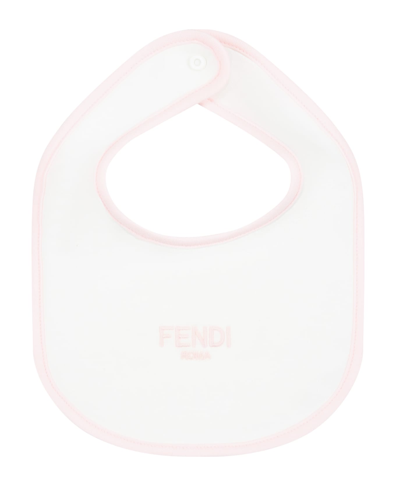 Fendi Multicolor Set For Baby Girl With White Logo - Pink
