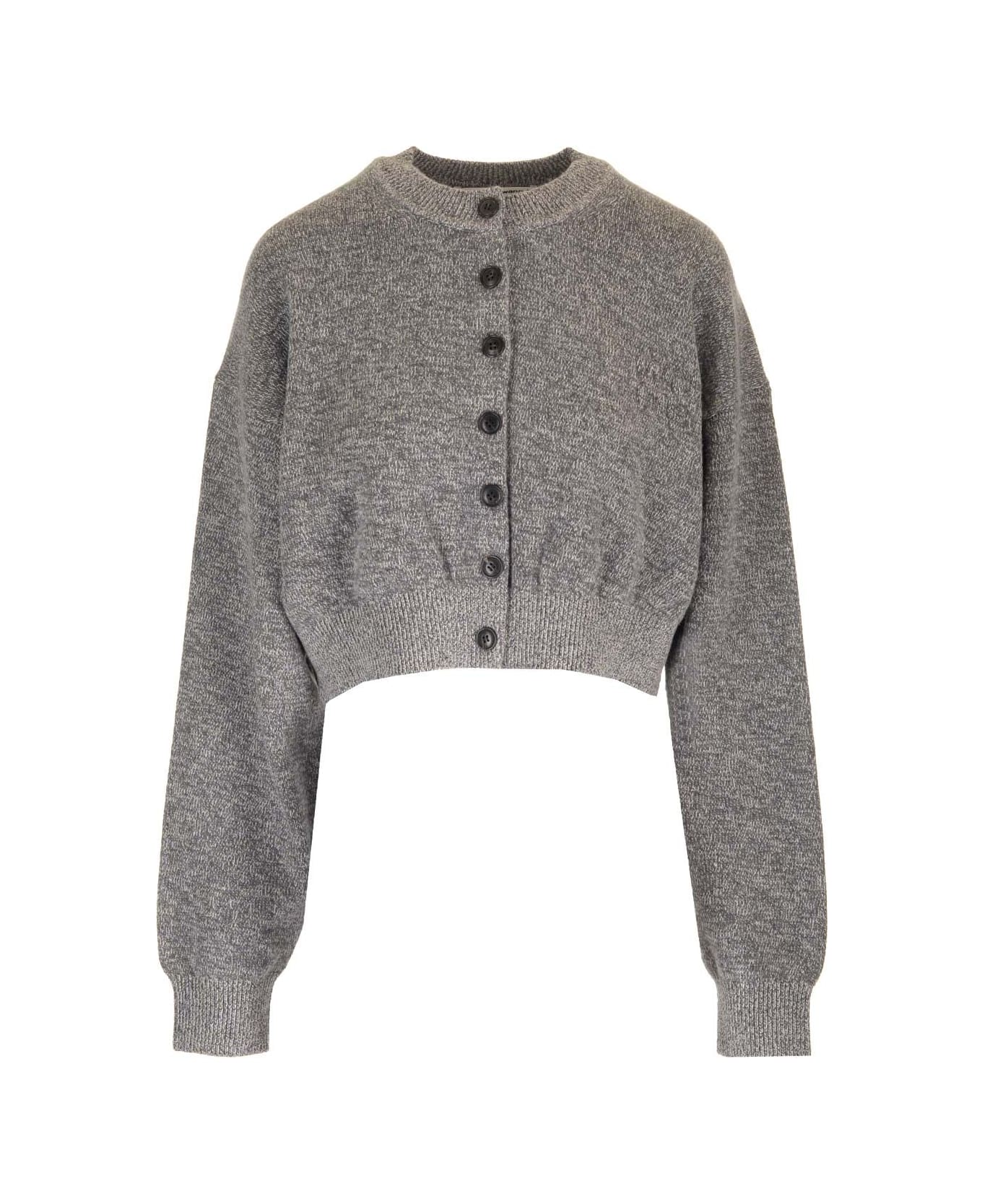 Alexander Wang Knit Cropped Cardigan - Grey