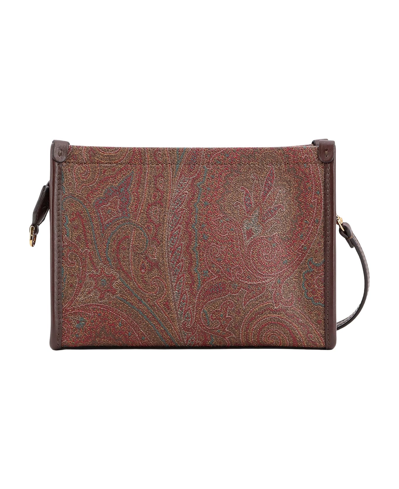 Etro 
arnica
 Brown Leather Clutch Bag - Brown