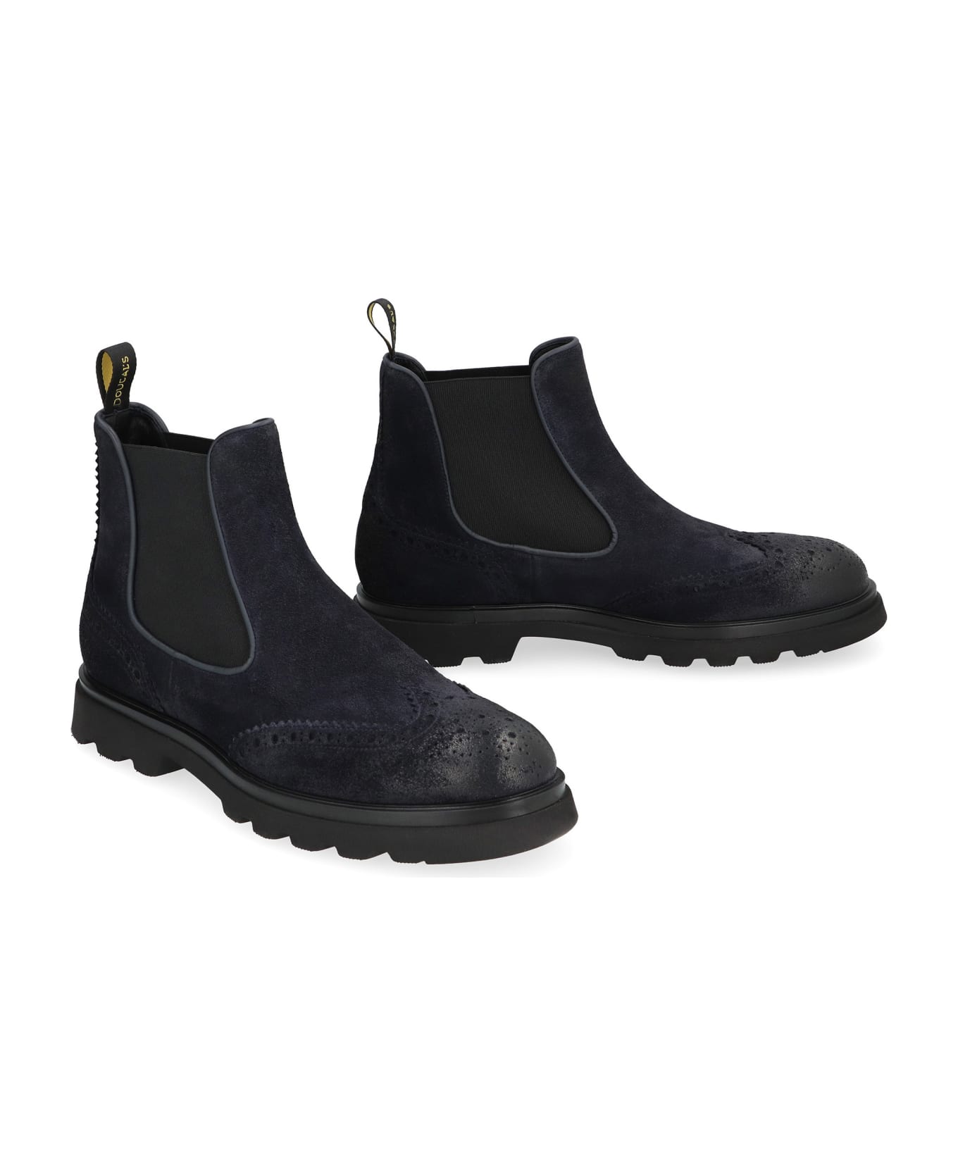 Doucal's Suede Chelsea Boots - blue ブーツ