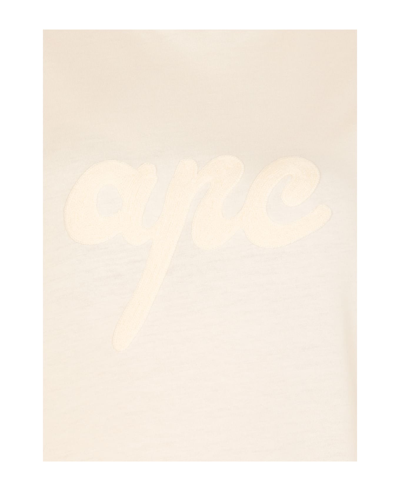 A.P.C. T-shirt With Logo - NEUTRALS
