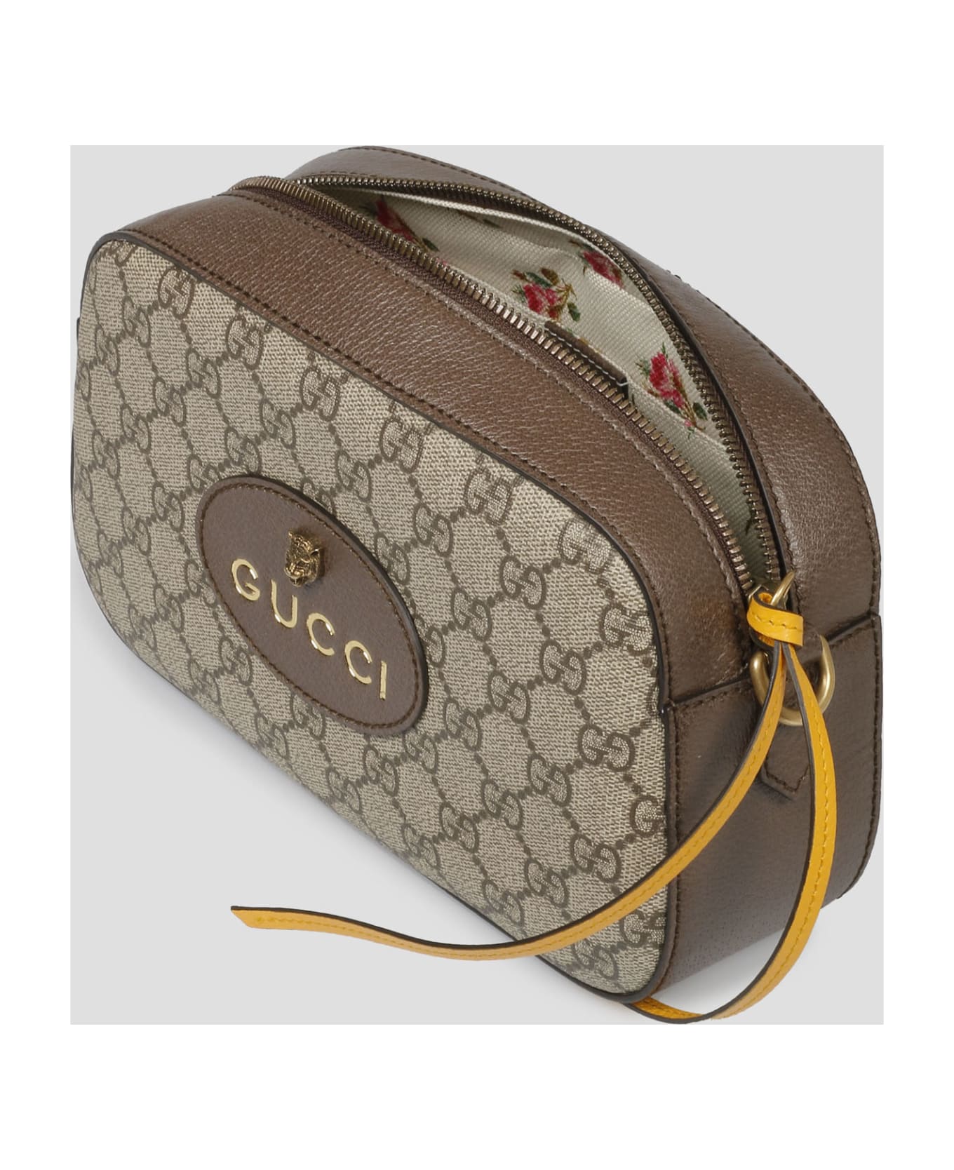 Gucci 'gg Supreme' Crossbody Bag - Brown