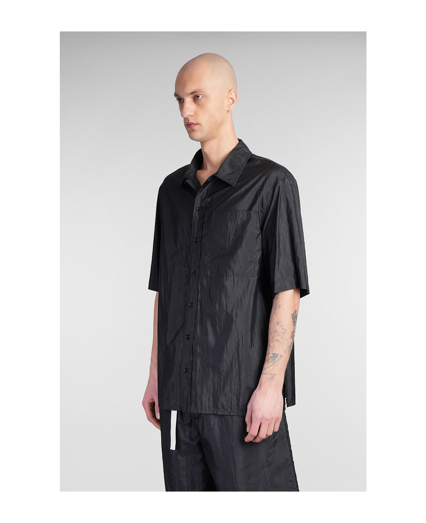 Jil Sander Shirt 165 Shirt In Black Polyamide - black
