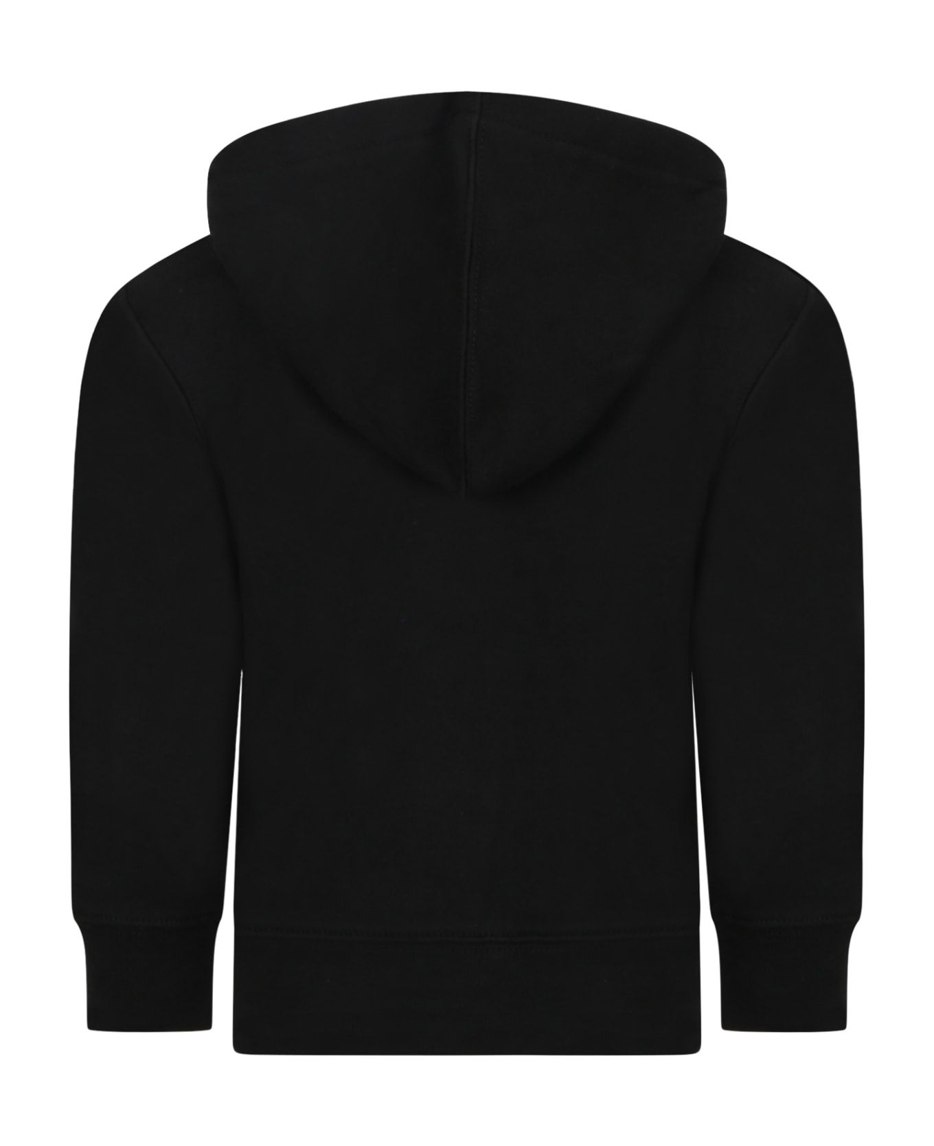 Ralph Lauren Black Sweatshirt For Boy With Pony Logo - Black