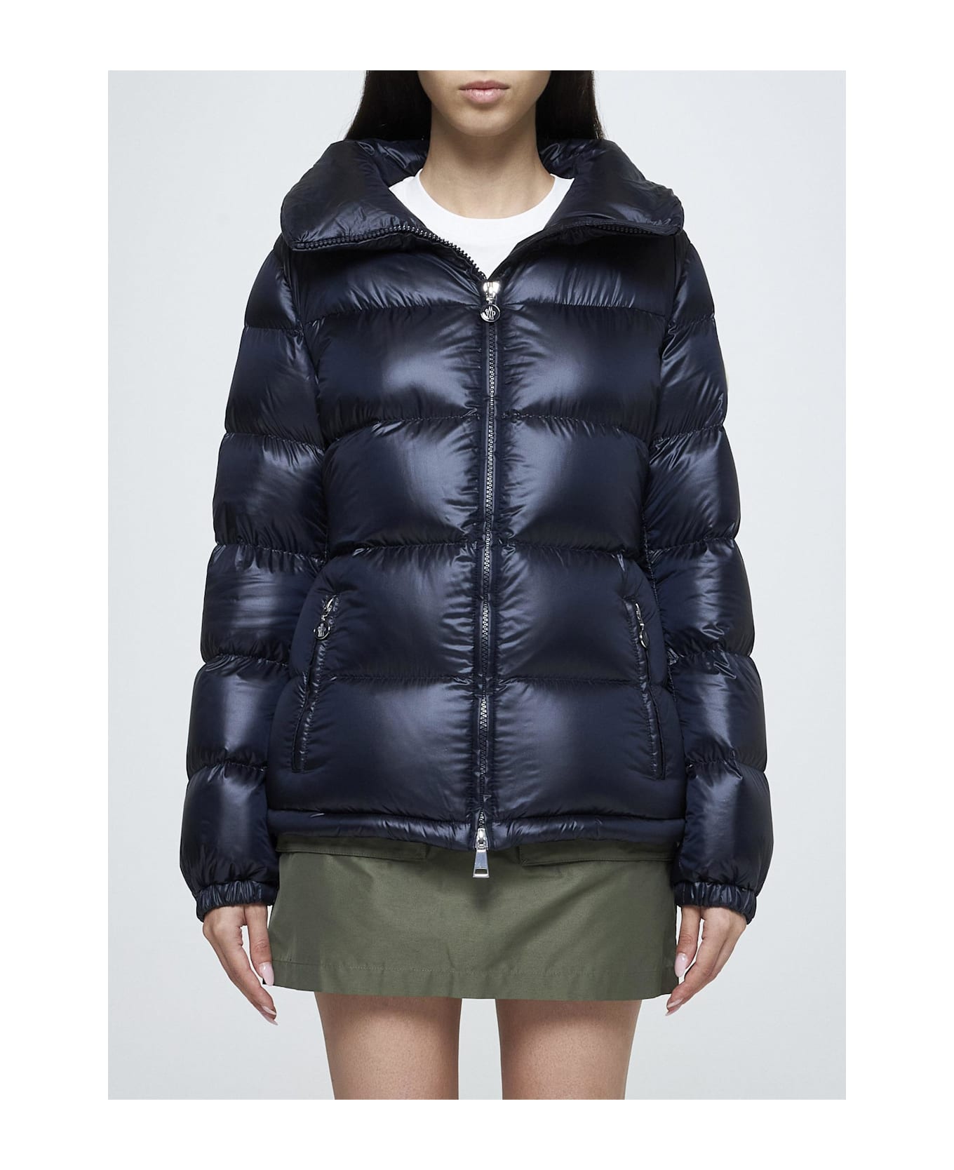 Moncler Douro Quilted Nylon Down Jacket - Blu