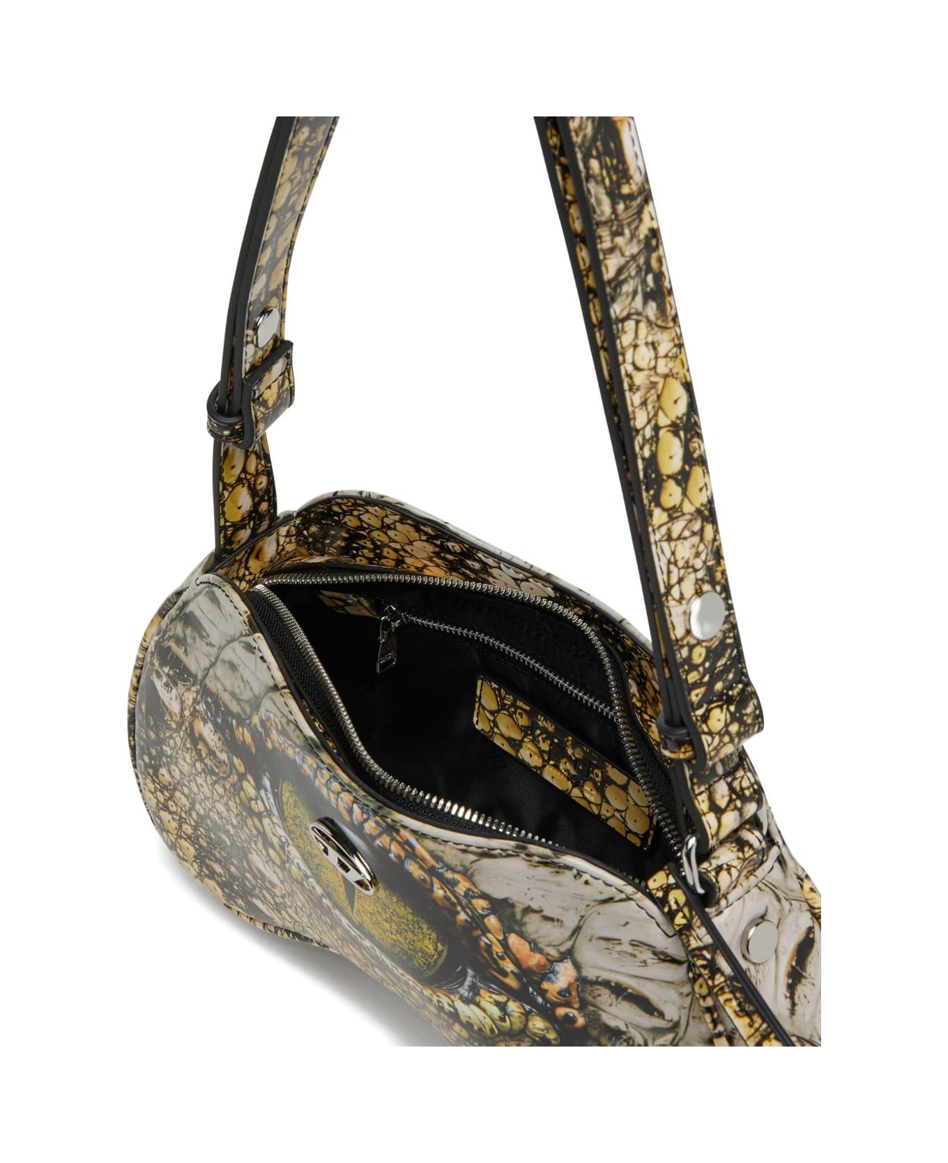 Diesel Play Printed Shoulder Bag - Beige