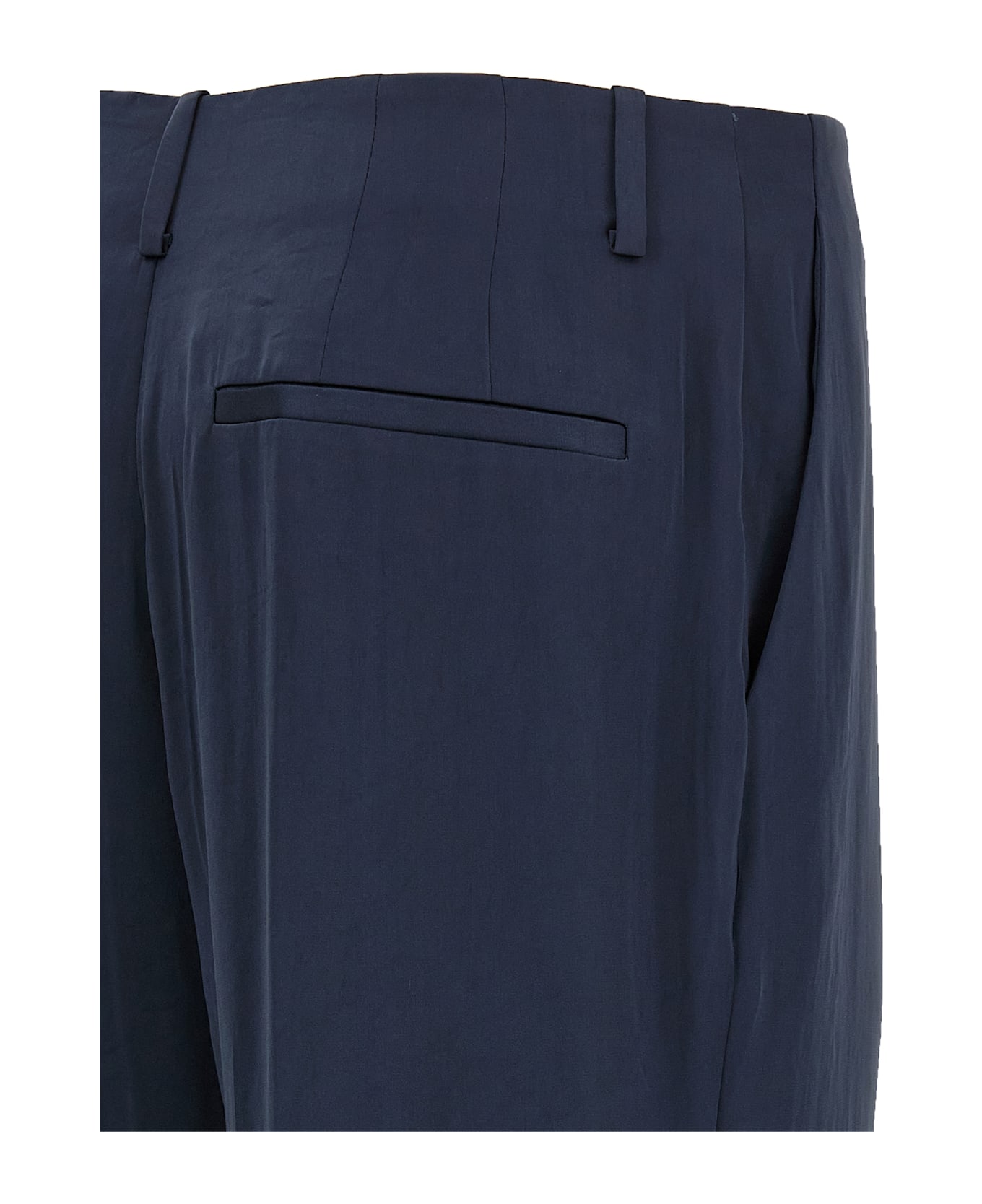 Theory Silk Effect Trousers - Blue