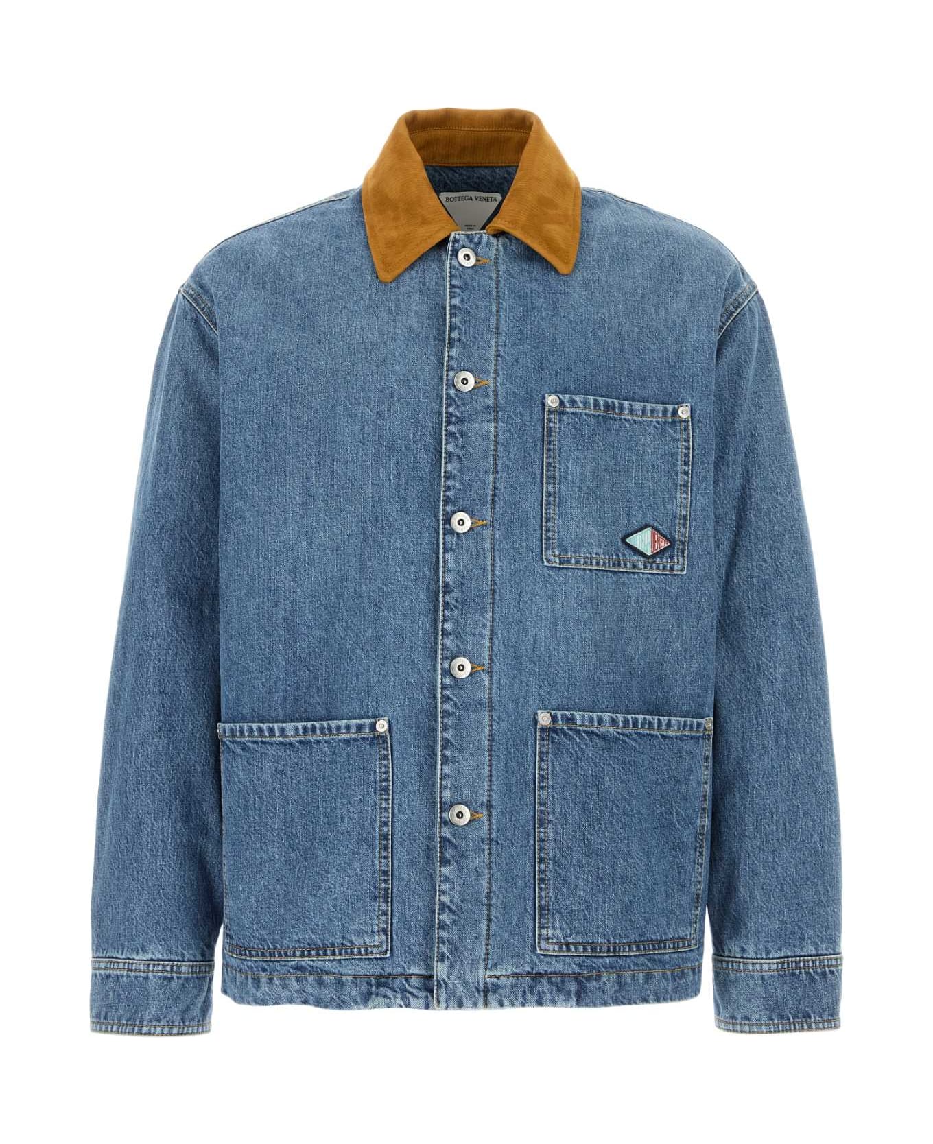 Bottega Veneta Denim Jacket - WASHEDMIDBLUE
