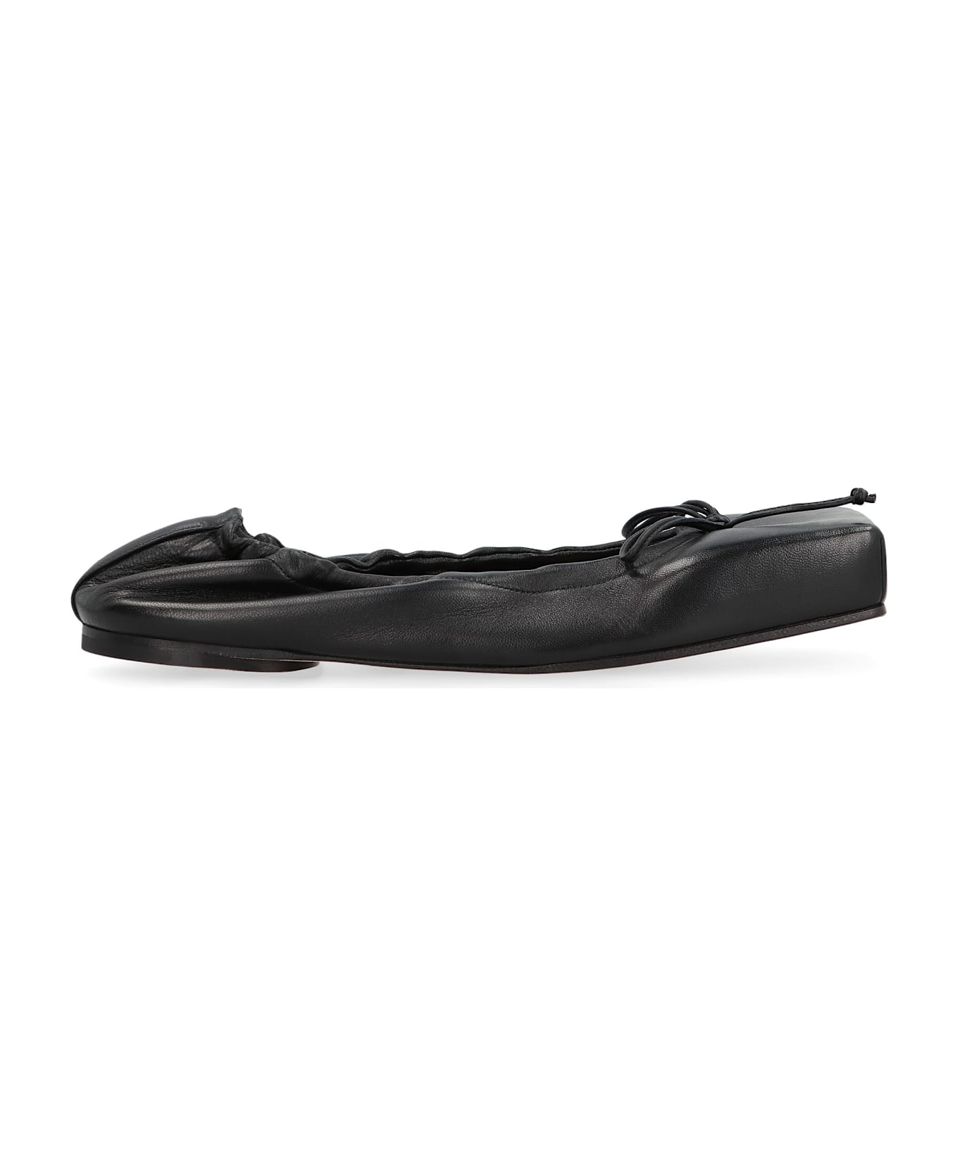 Jacquemus Ballet Leather Ballet Flats - black