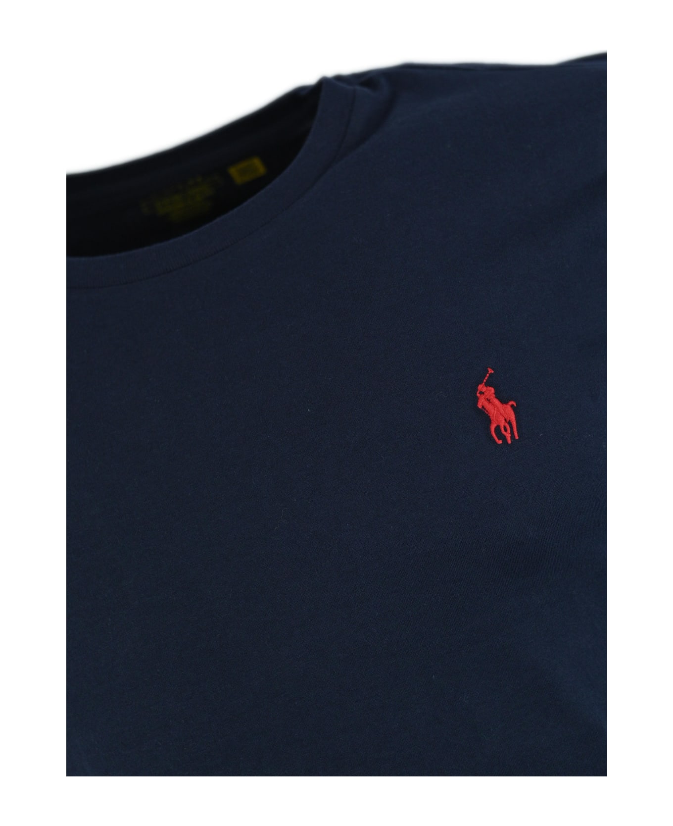 Polo Ralph Lauren Pony Logo T-shirt In Cotton - INK
