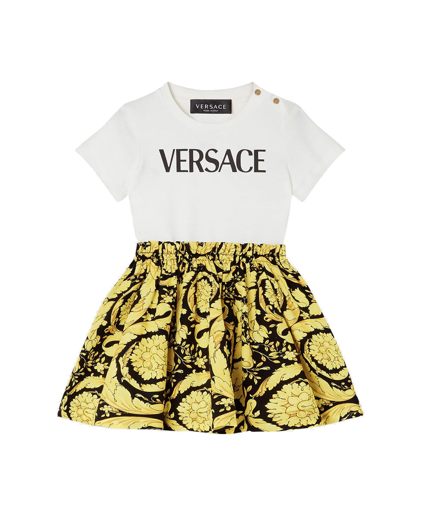 Versace Baroque T-shirt Dress - Multicolor ワンピース＆ドレス