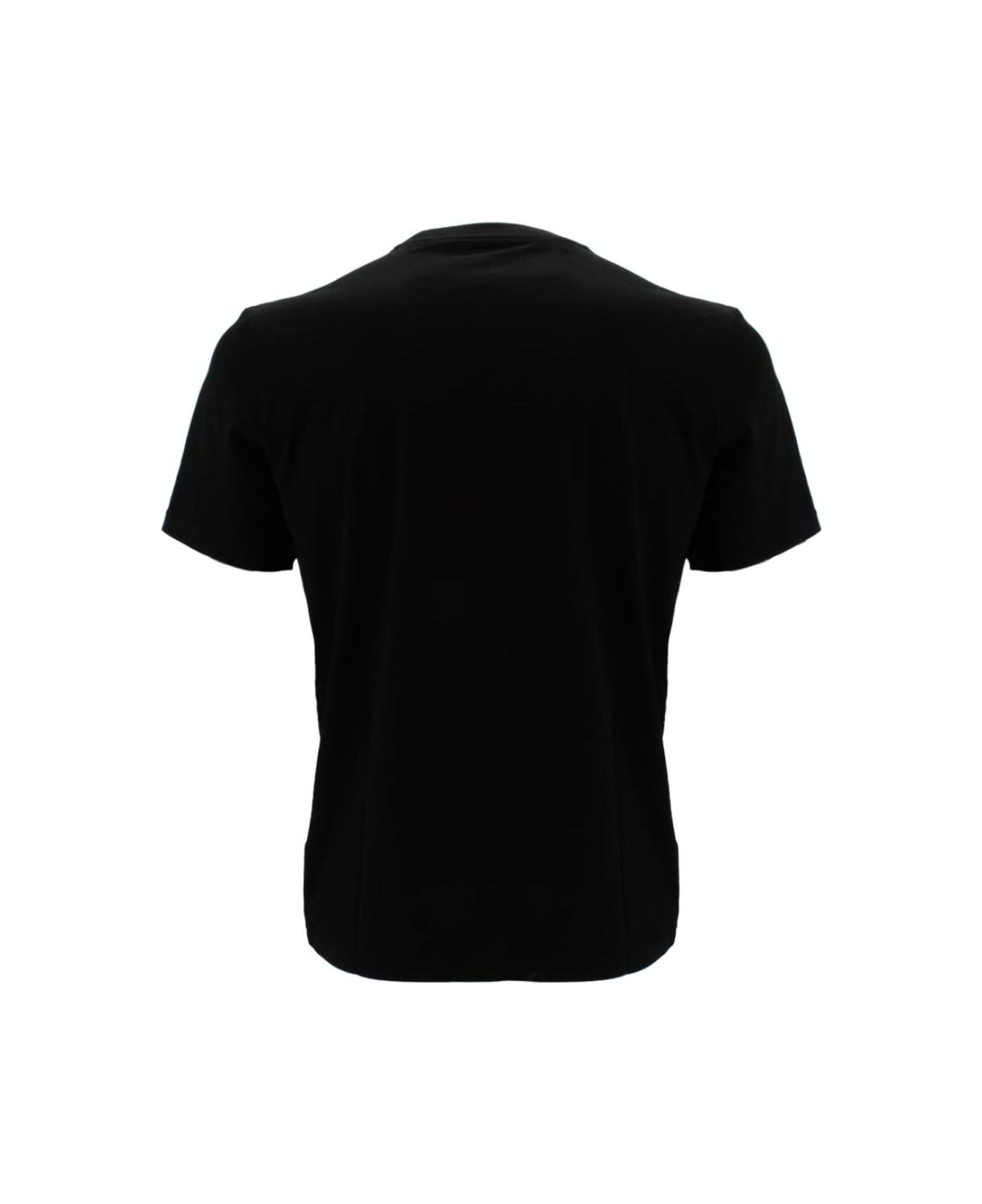 Ralph Lauren Logo Embroidered Crewneck T-shirt - POLO BLACK