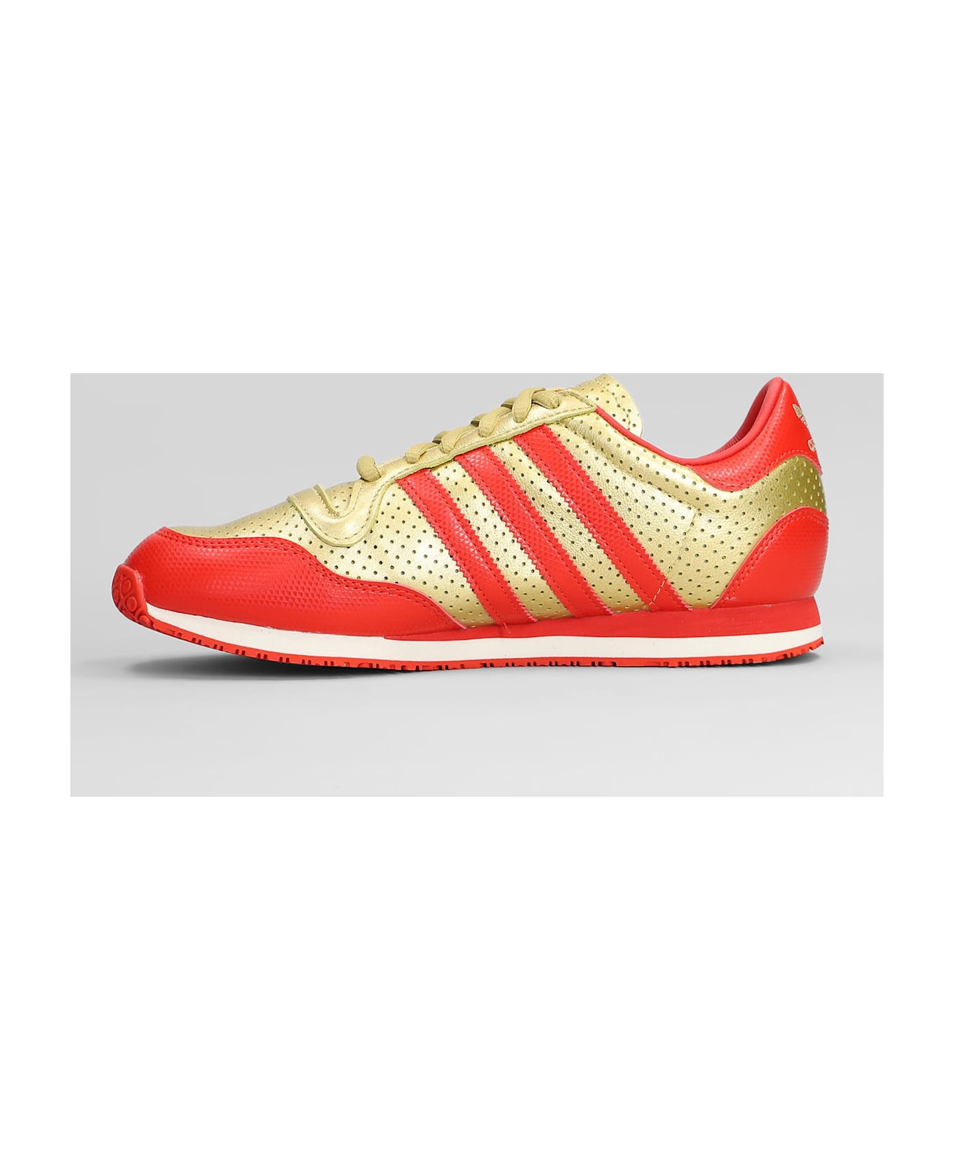 Adidas Galaxy Og Sneakers In Gold Leather - gold