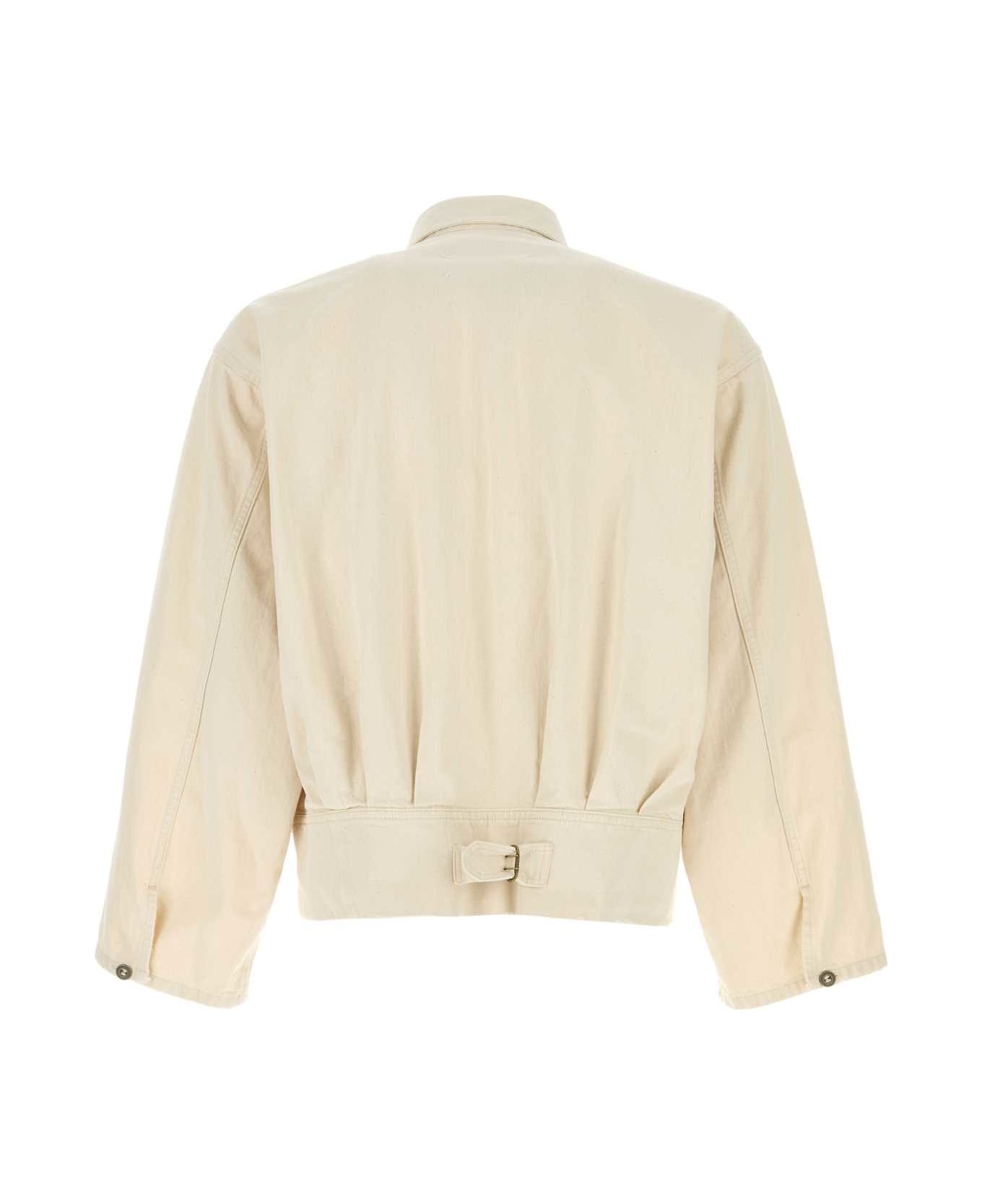 Maison Margiela Melange Sand Denim Jacket - ECRU