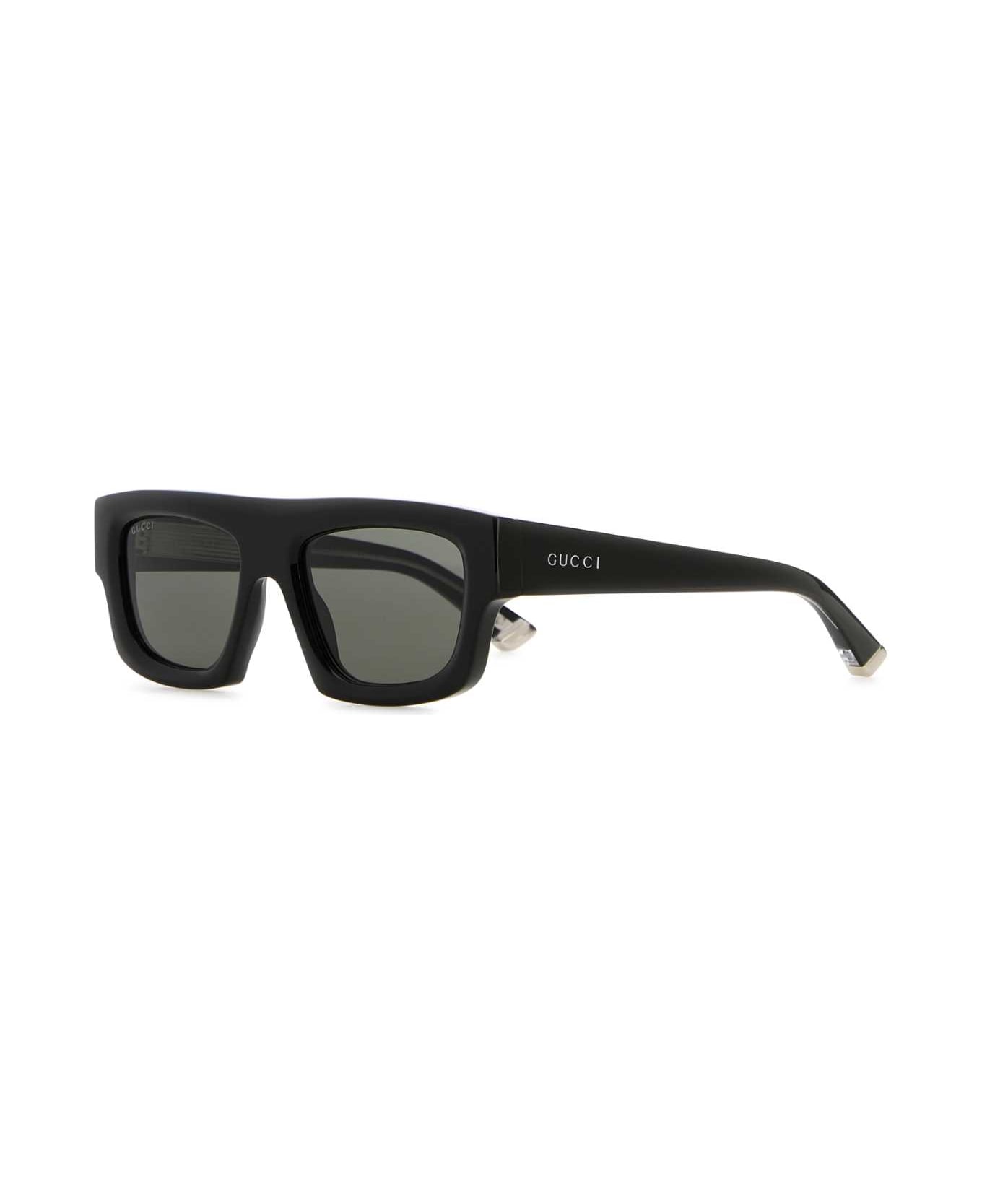Gucci Black Acetate Sunglasses - BLACKGREY