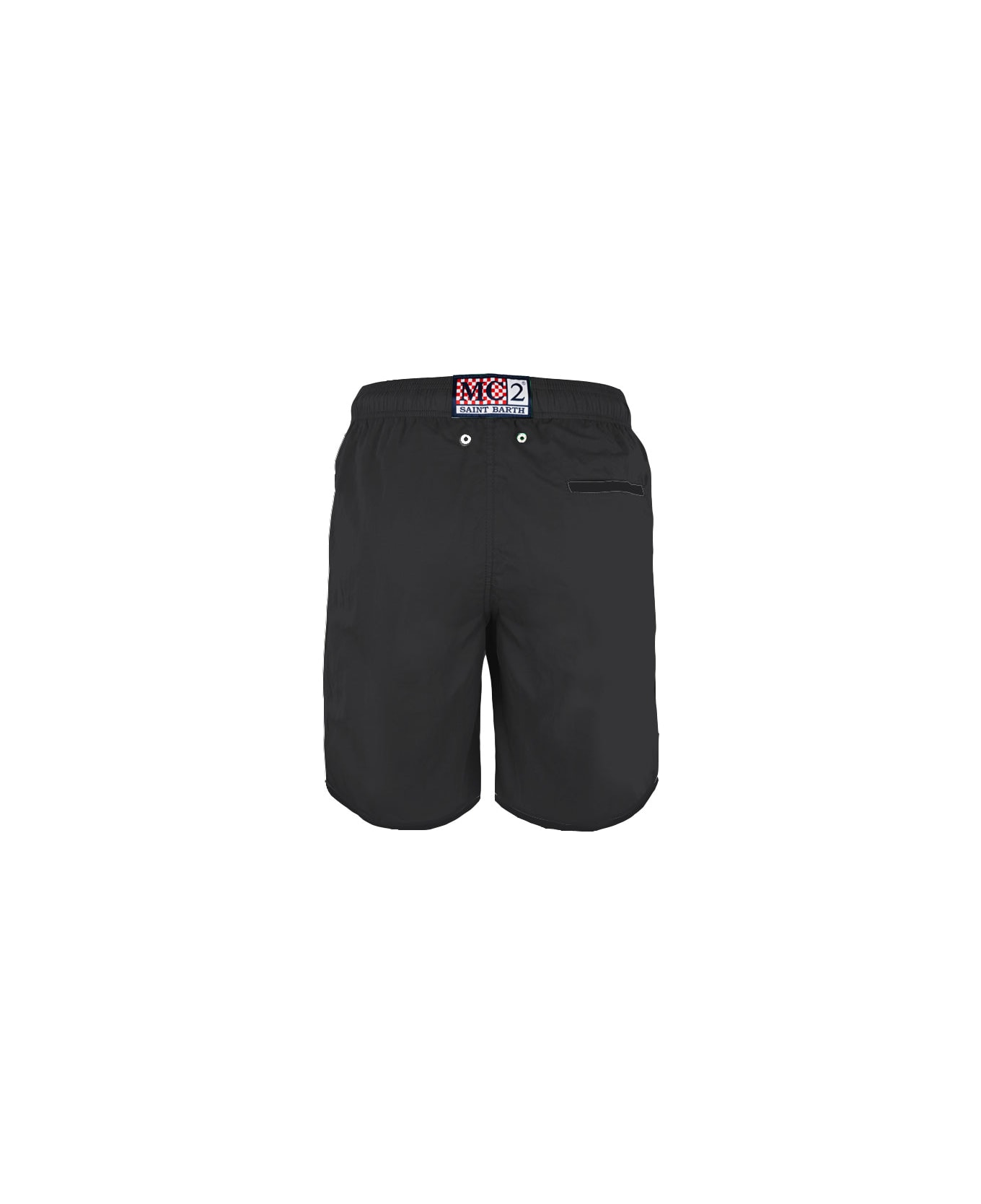 MC2 Saint Barth Man Black Board Shorts - BLACK