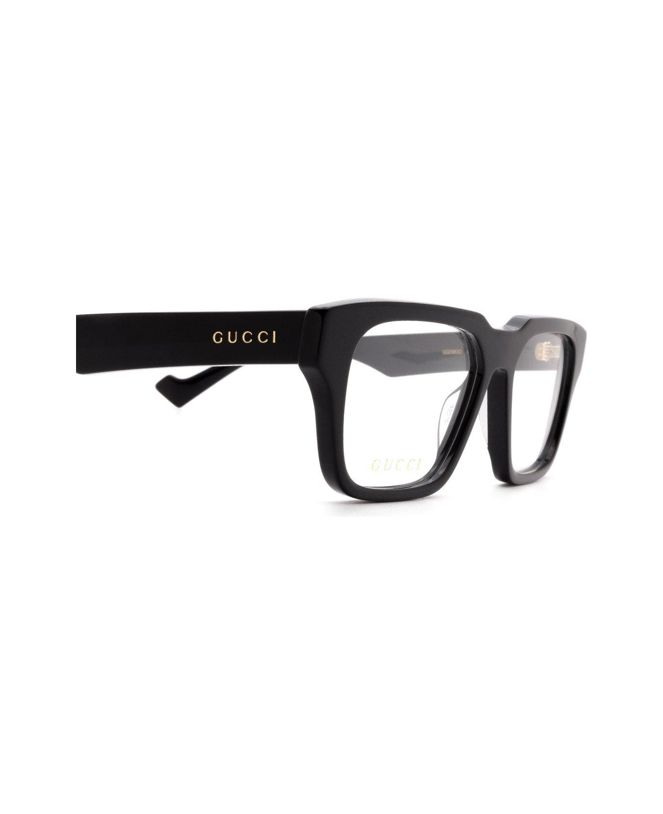 Gucci Eyewear Square Frame Glasses - 001 black black transpare