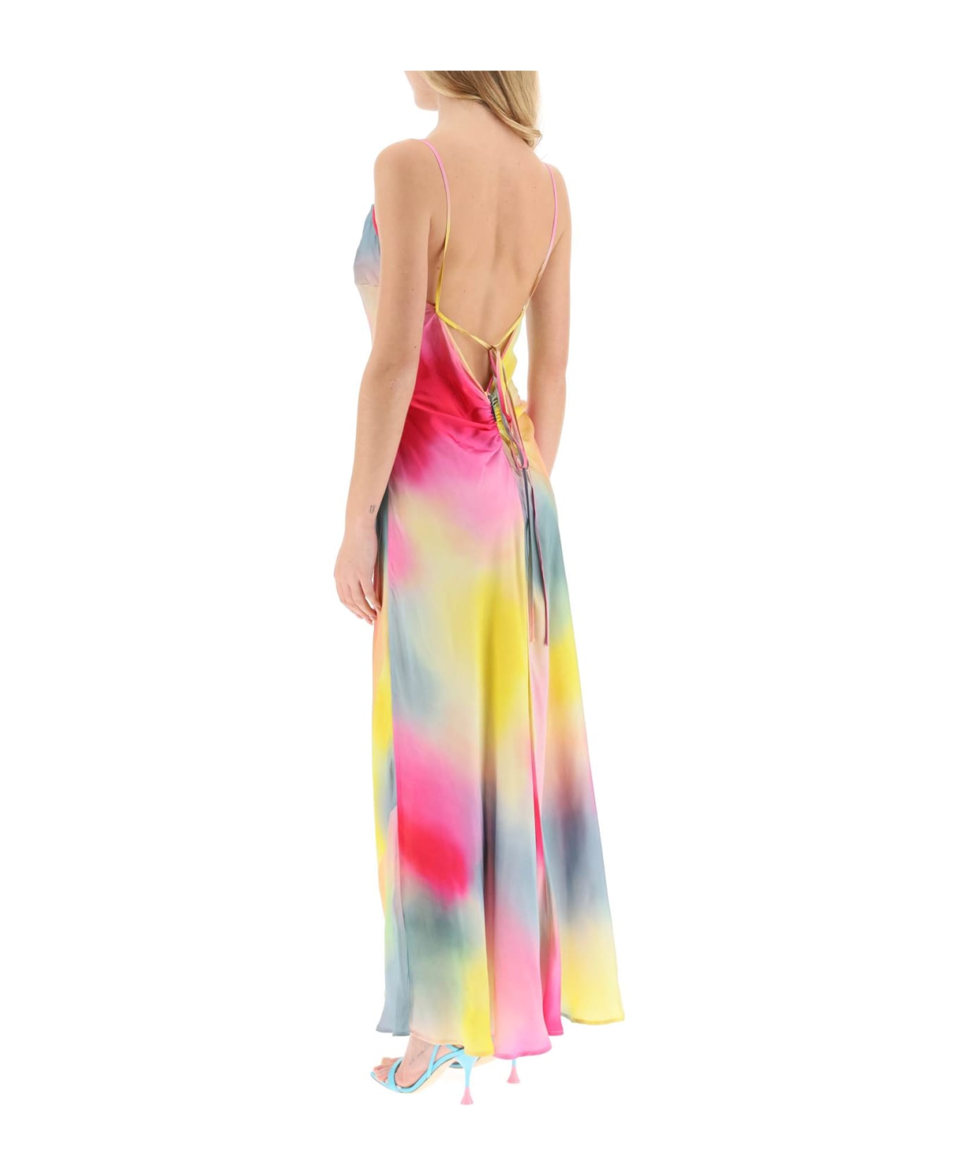 MSGM Multicolor Satin Dress - MULTI