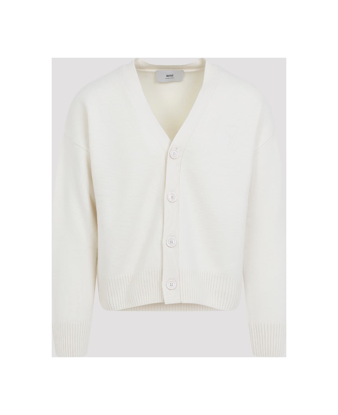 Ami Alexandre Mattiussi Adc Cardigan - Ivory