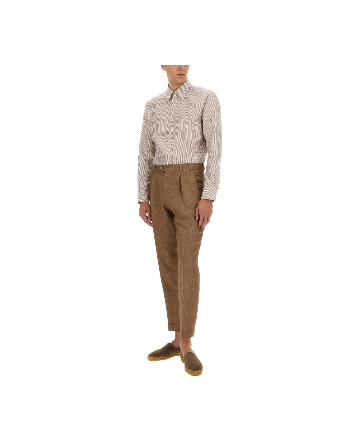 Hugo Boss "l-peet-pleat" Pants - BROWN