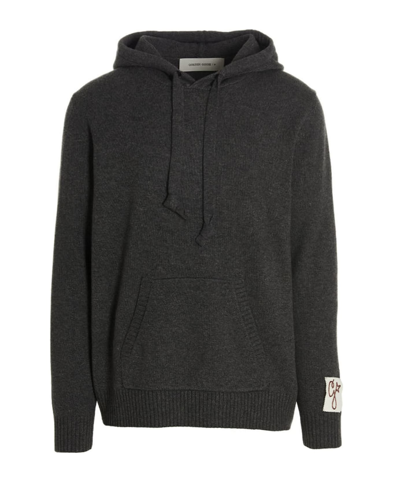 Golden Goose Cashmere Blend Hooded Sweater - Gray
