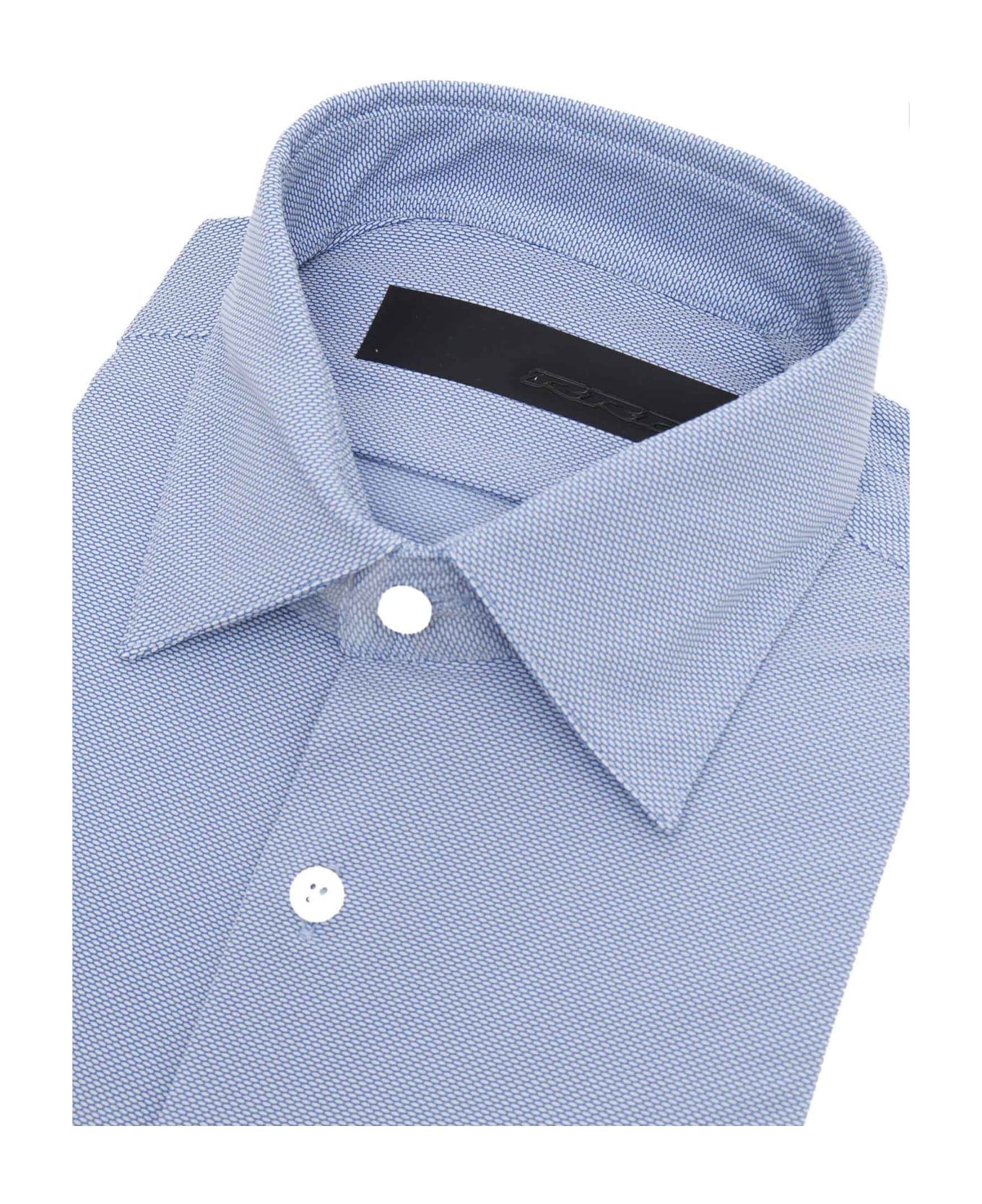 RRD - Roberto Ricci Design Jacquard Oxford Shirt - LIGHT BLUE