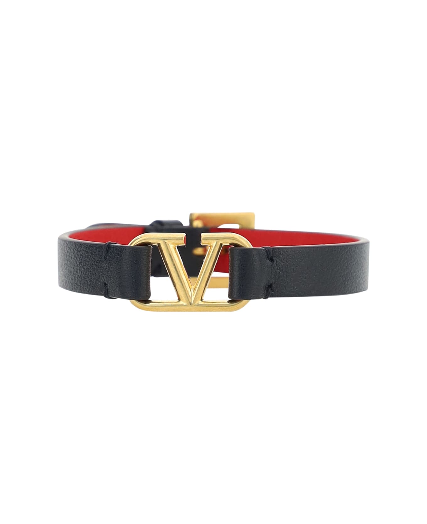 Valentino Garavani Vlogo Bracelet - Nero/rouge pur