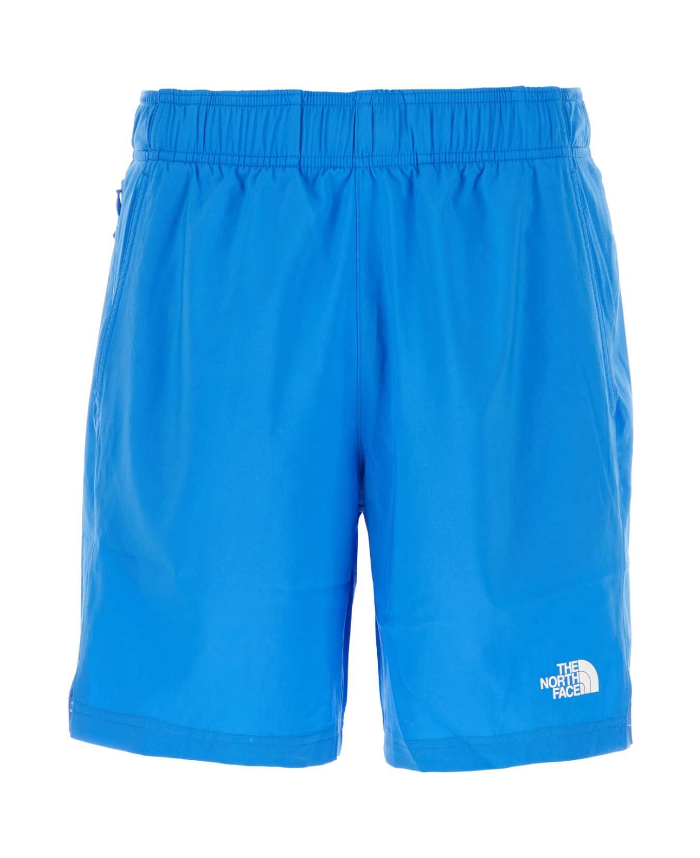 The North Face Turquoise Polyester 24/7 Bermuda Shorts - LIGHTBLUE