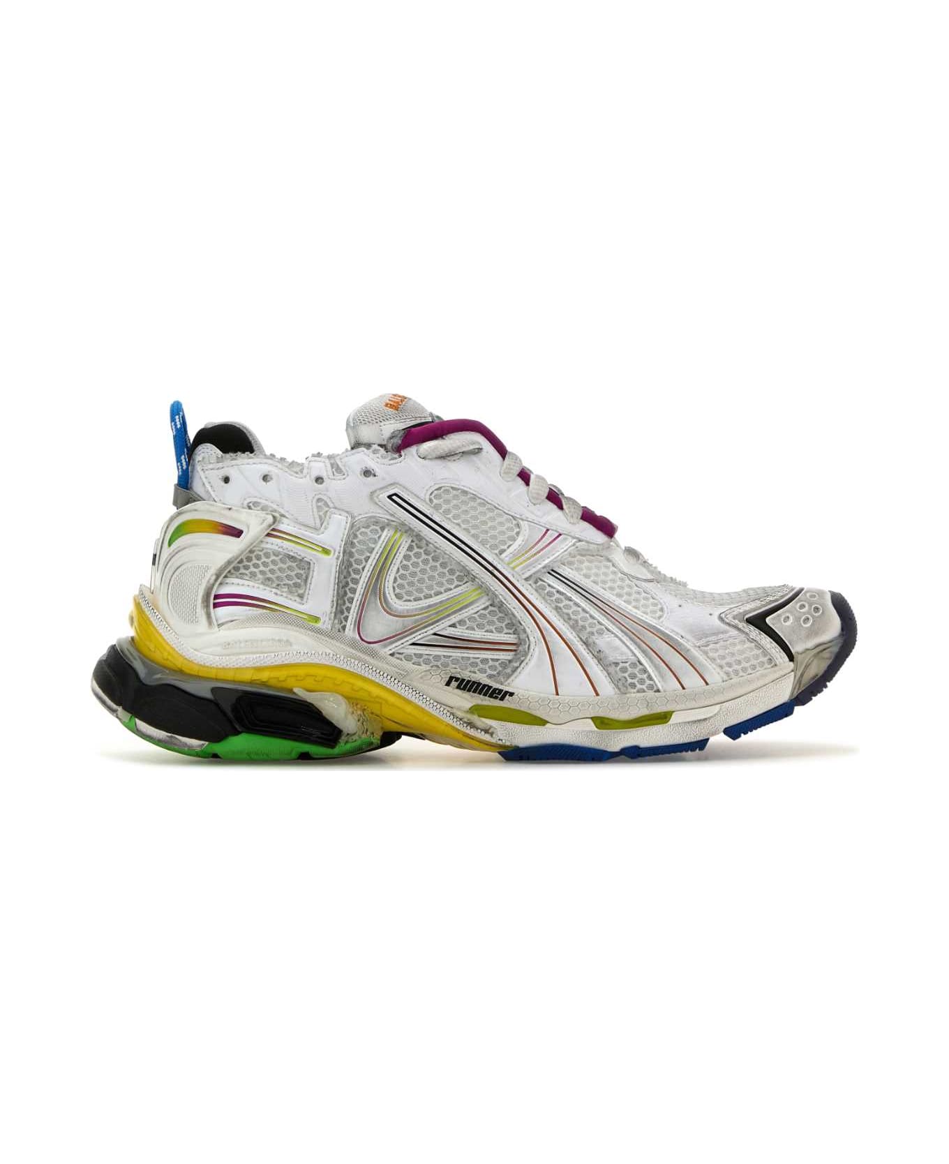 Balenciaga Multicolor Runner Sneakers - WHITEMULTICOLOR