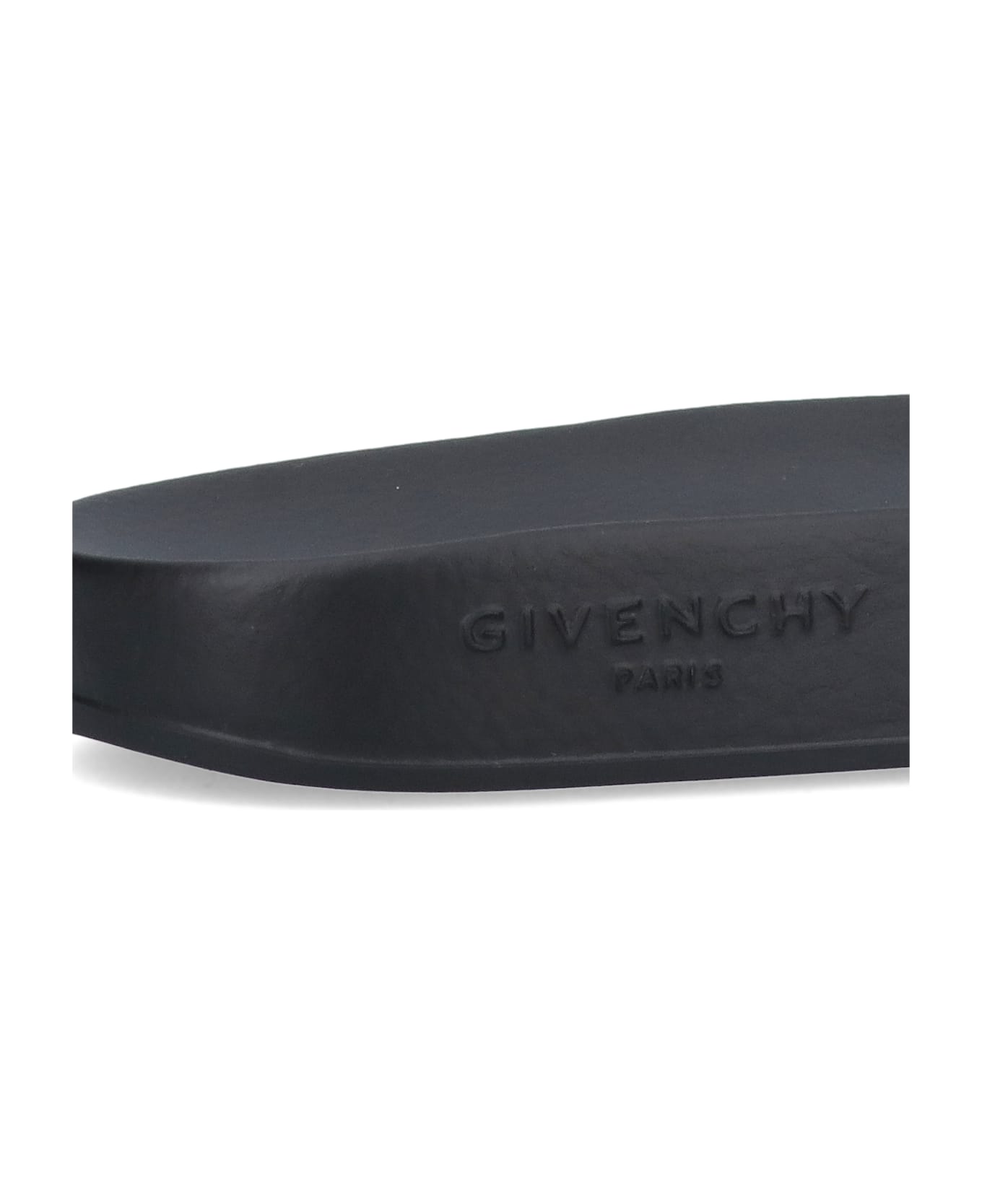 Givenchy Slides Logo - Black