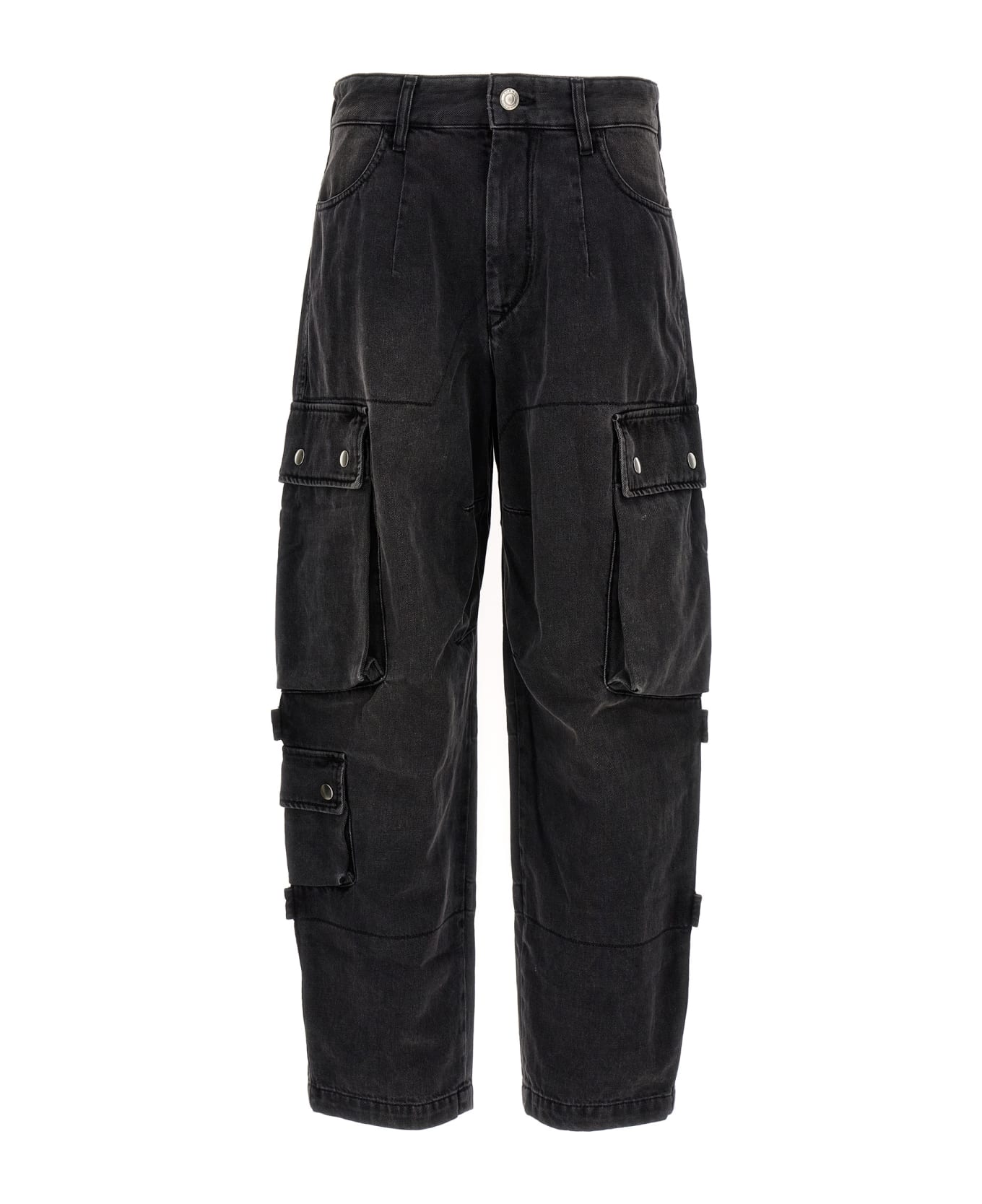 Isabel Marant Elore Cargo Jeans - FADED BLACK ボトムス