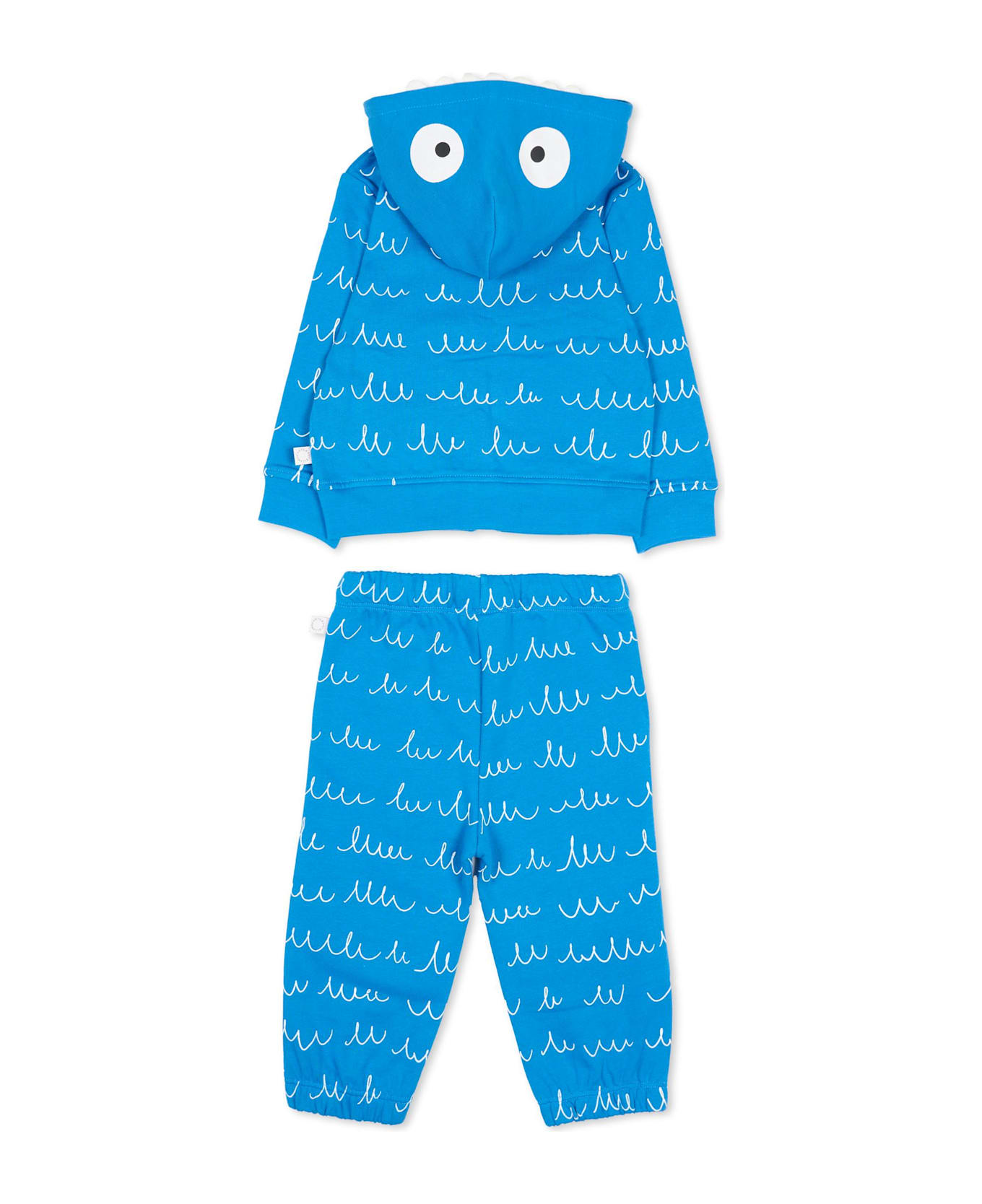 Stella McCartney Kids Blue Yeti Tracksuit For Baby Boy - Light Blue