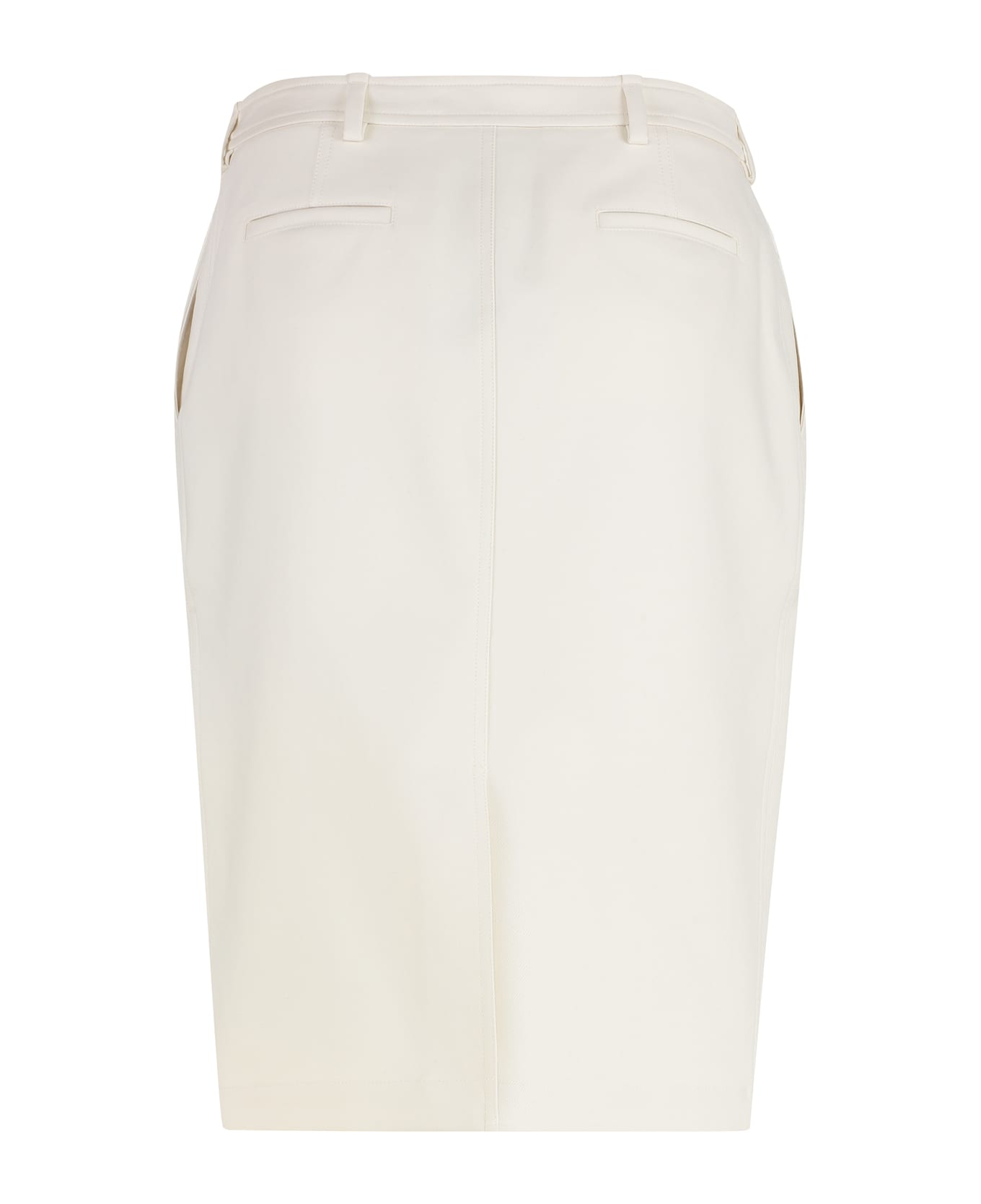 Tom Ford Cotton Midi Skirt - panna