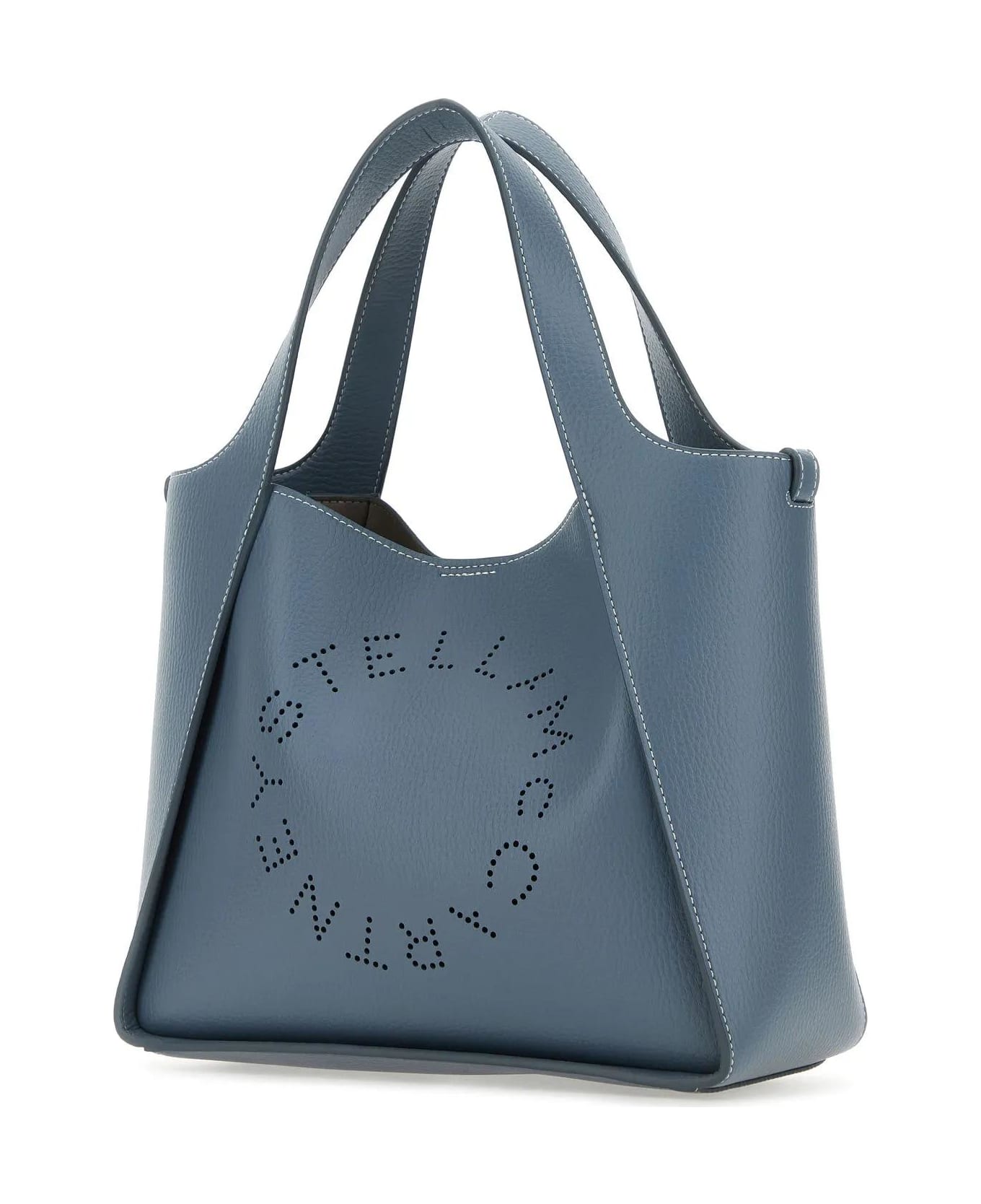 Stella McCartney Shoulder Bag With Logo - Blue Grey トートバッグ